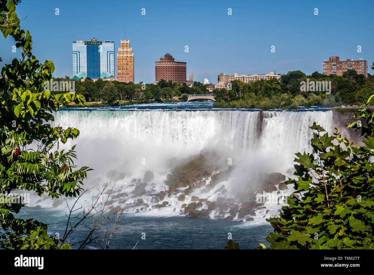 The well known Niagara Falls in Canada, Ontario Stock Photo Alamy