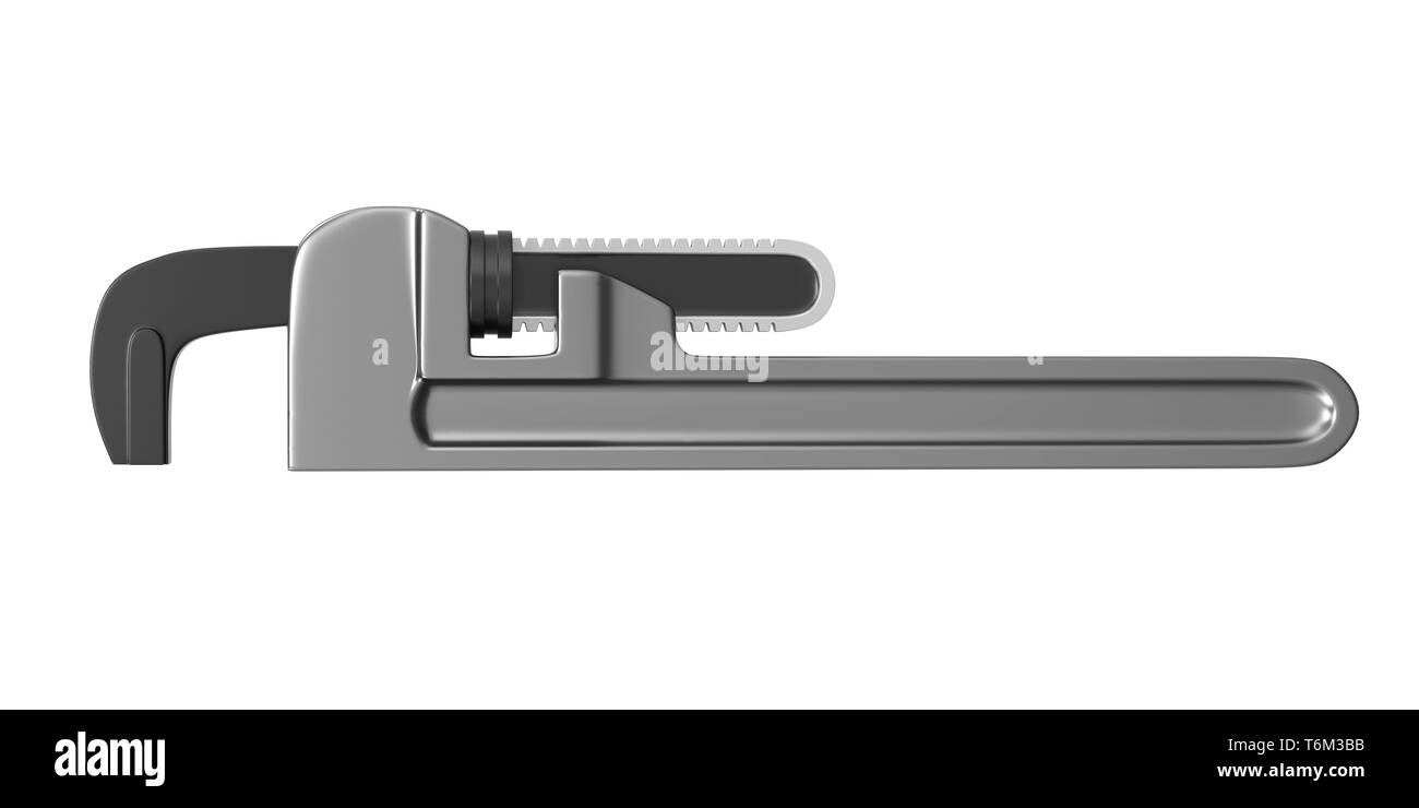 Pipe Wrench Isolated Stock Photo Alamy