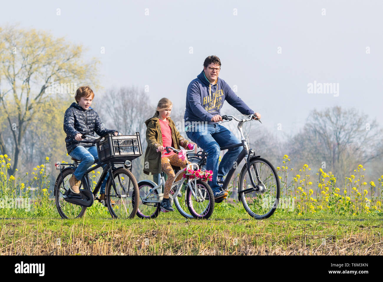 Kinderpaleis thee Berri Nederland bicycle family hi-res stock photography and images - Alamy