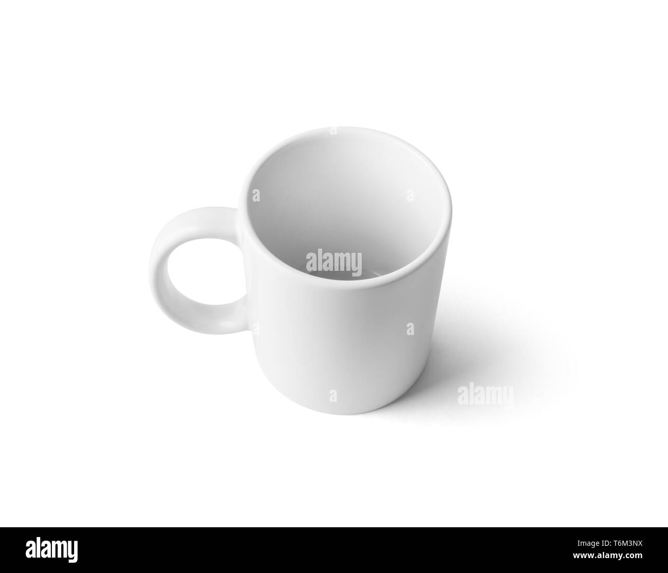 Blank white mug Stock Photo