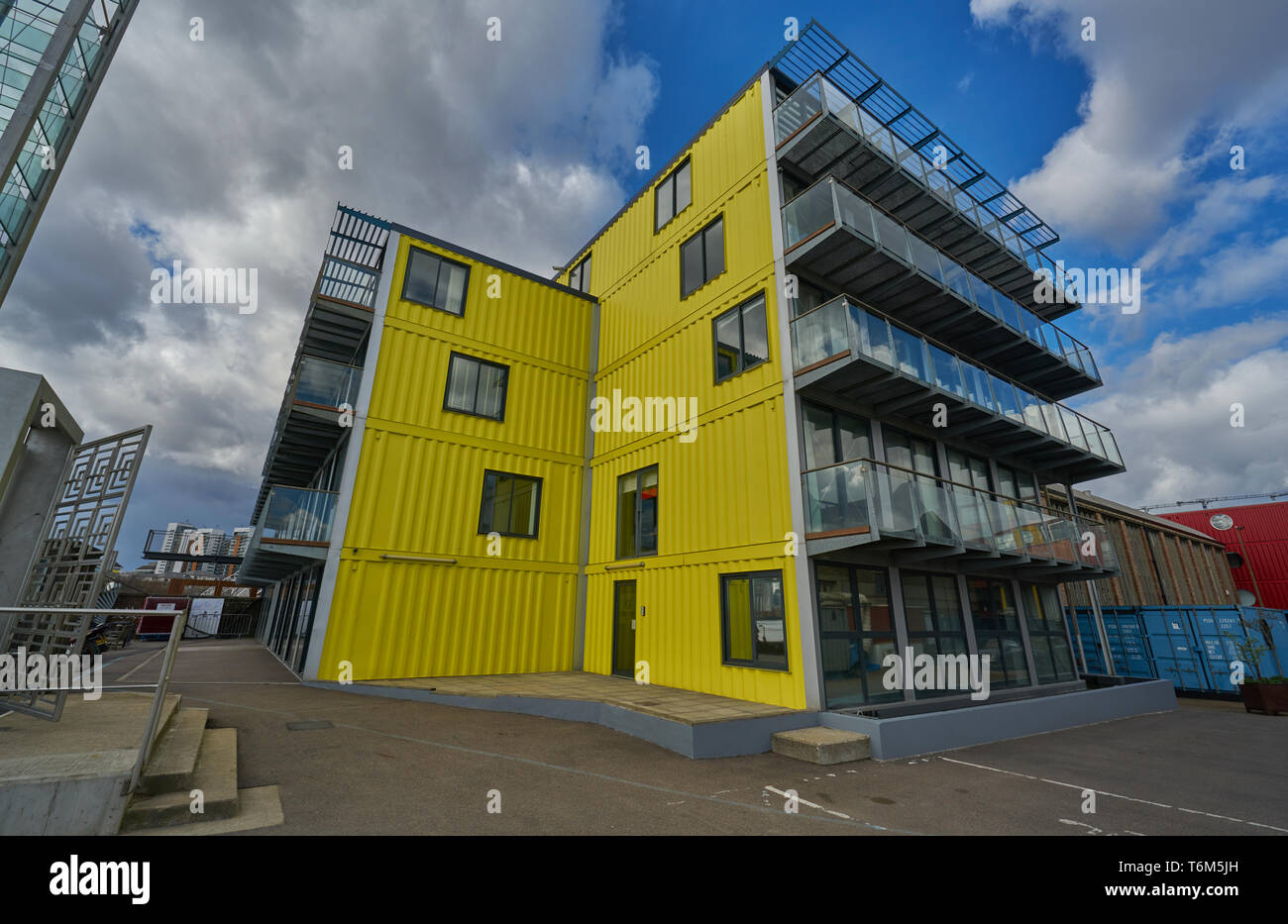 housing made from ship containers Stock Photo - Alamy