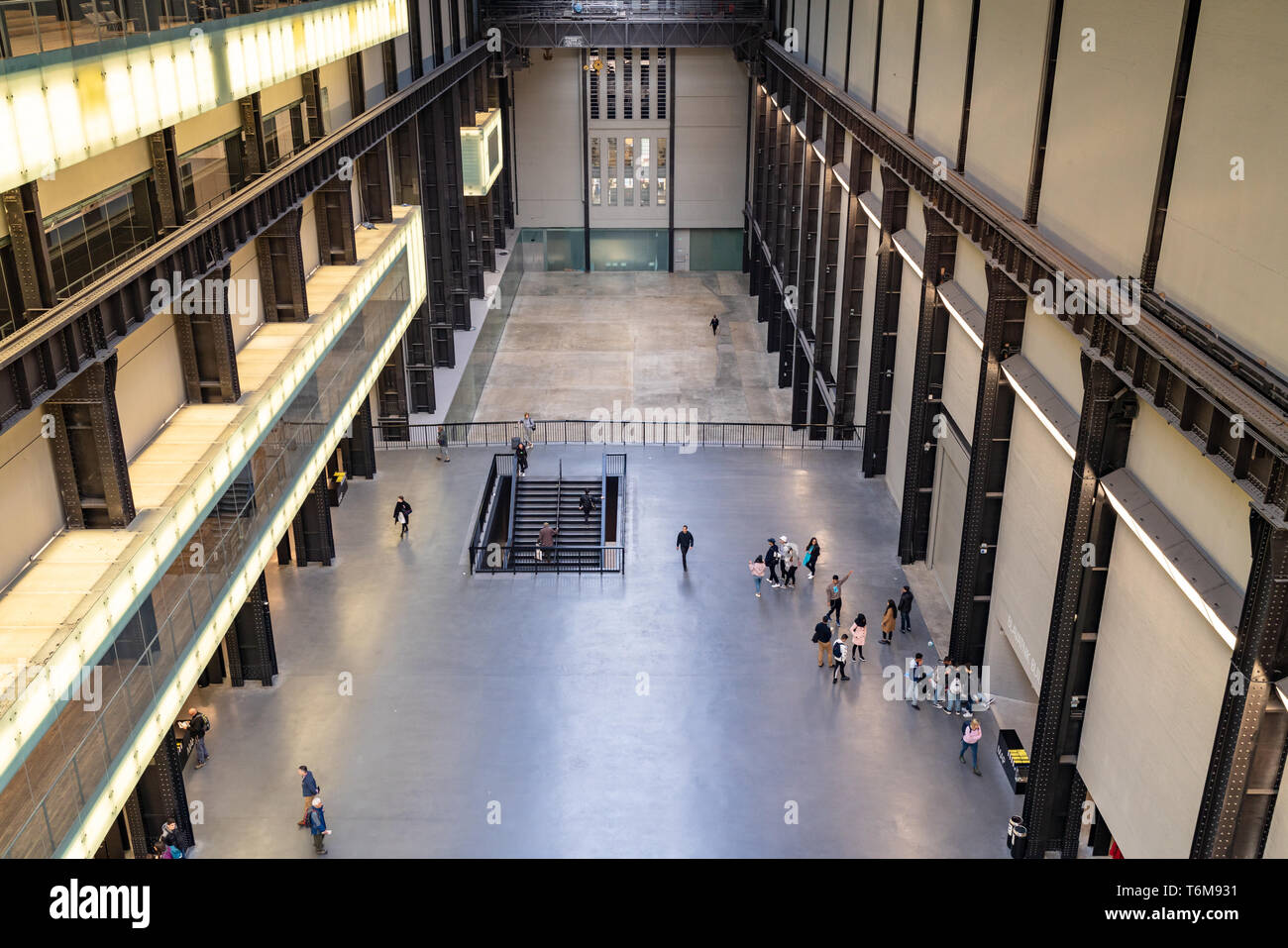 LONDON, UK - APRIL 1, 2019: People walking in interior of Tate Modern  Turbine Hall in London Stock Photo - Alamy