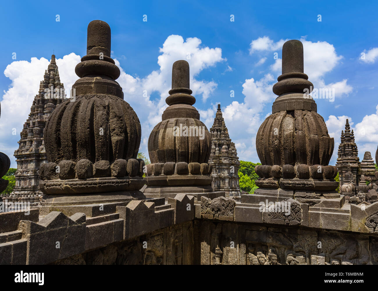 Prambanan temple near Yogyakarta on Java island - Indonesia Stock Photo ...