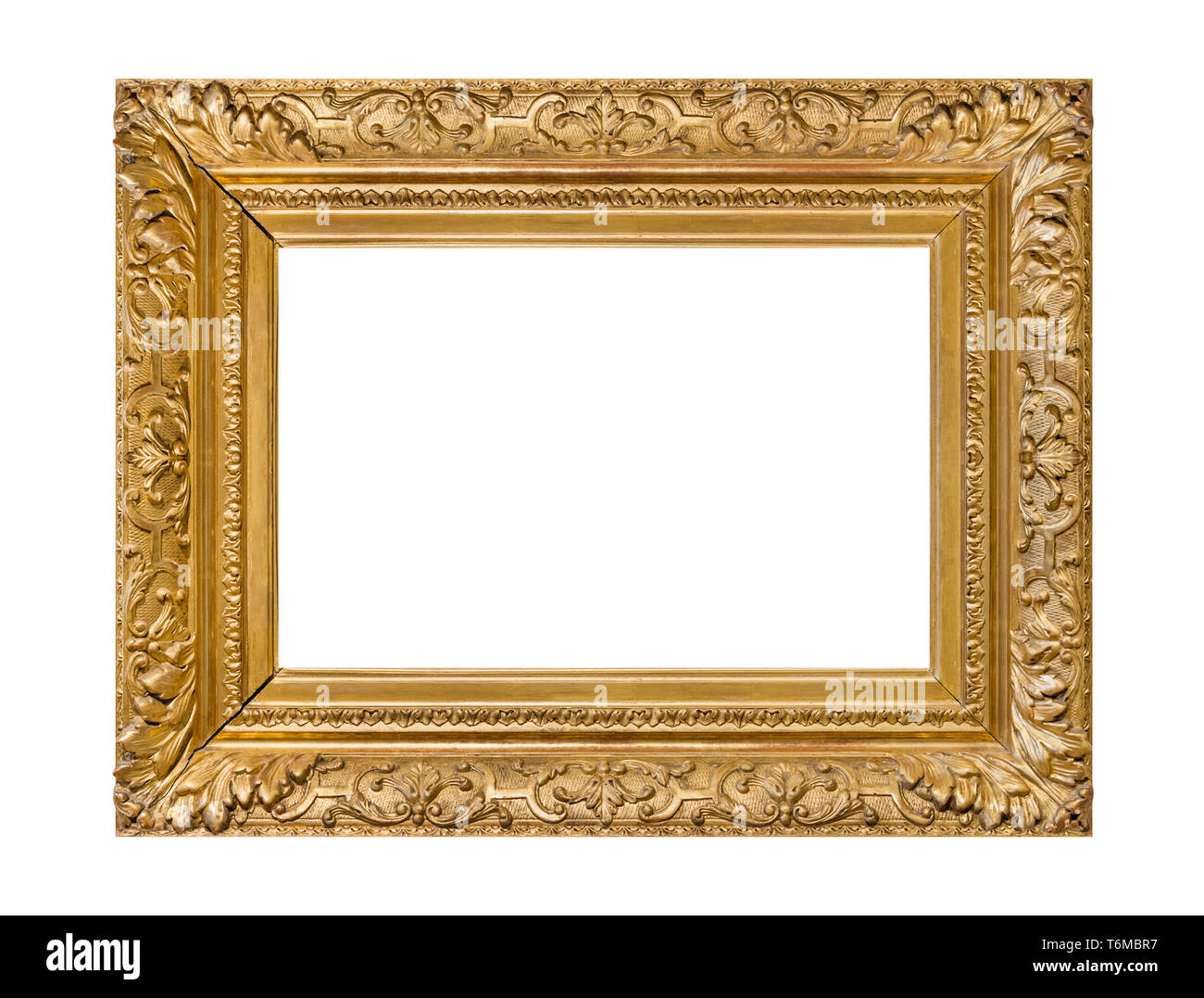 Old wooden picture frame Stock Photo Alamy