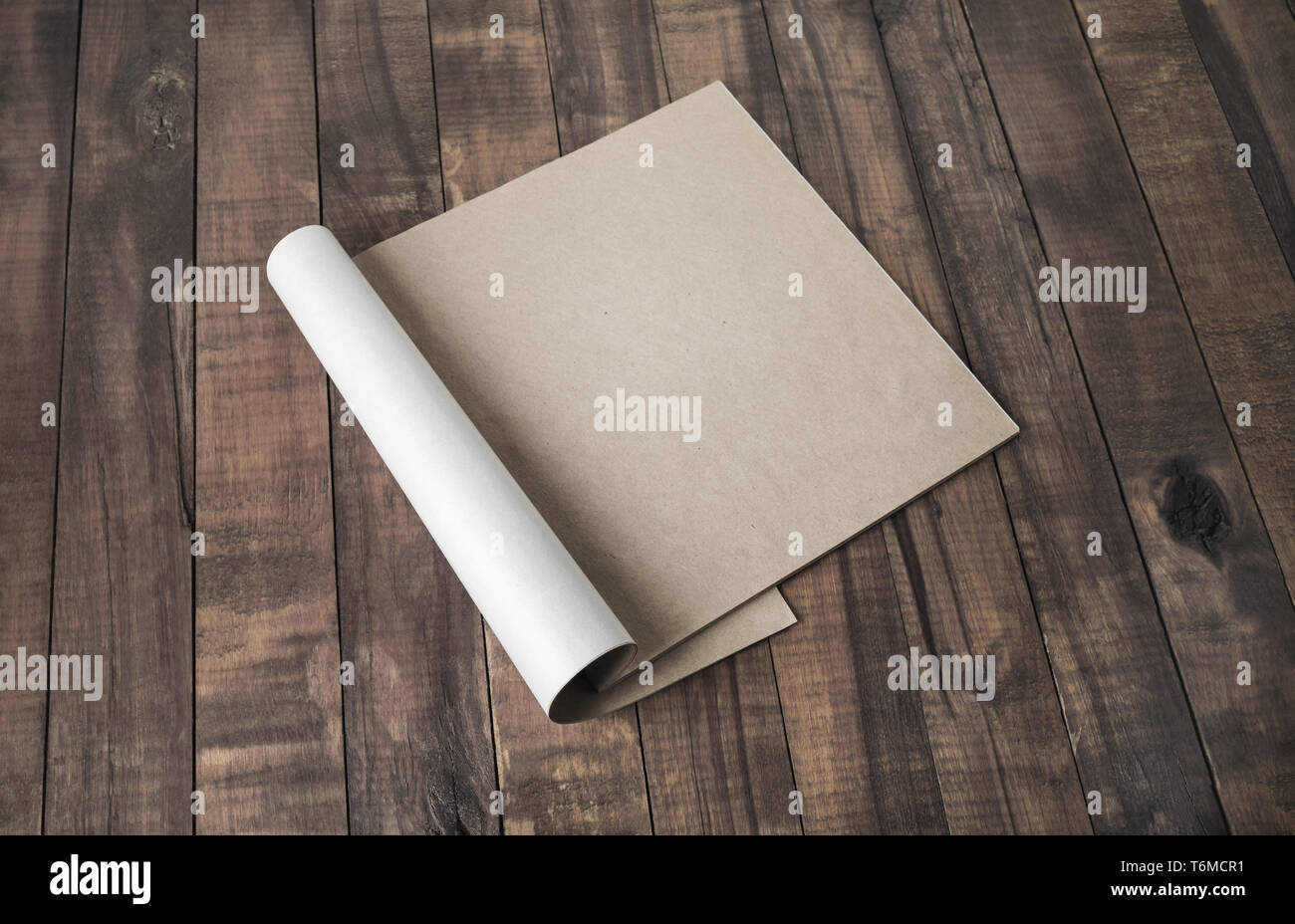 Notepad of kraft paper Stock Photo Alamy