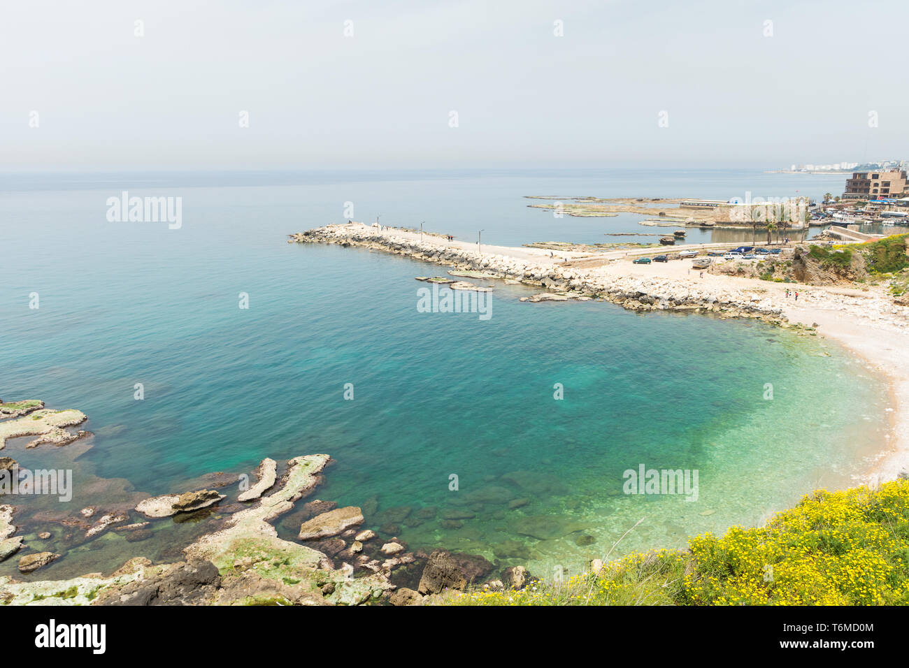 Byblos promenade and shoreline, Jbeil, Lebanon Stock Photo - Alamy