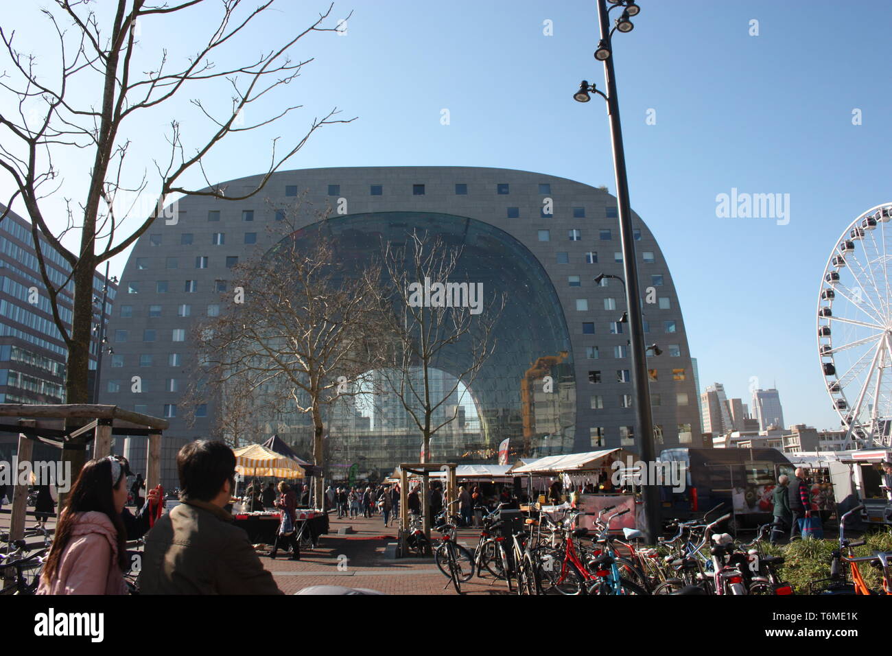 Central Square Of The Rotterdam Market In The Dutch Metropolis