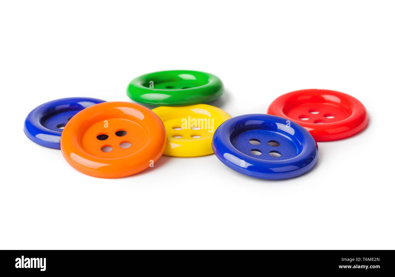 Multicolored buttons Stock Photo