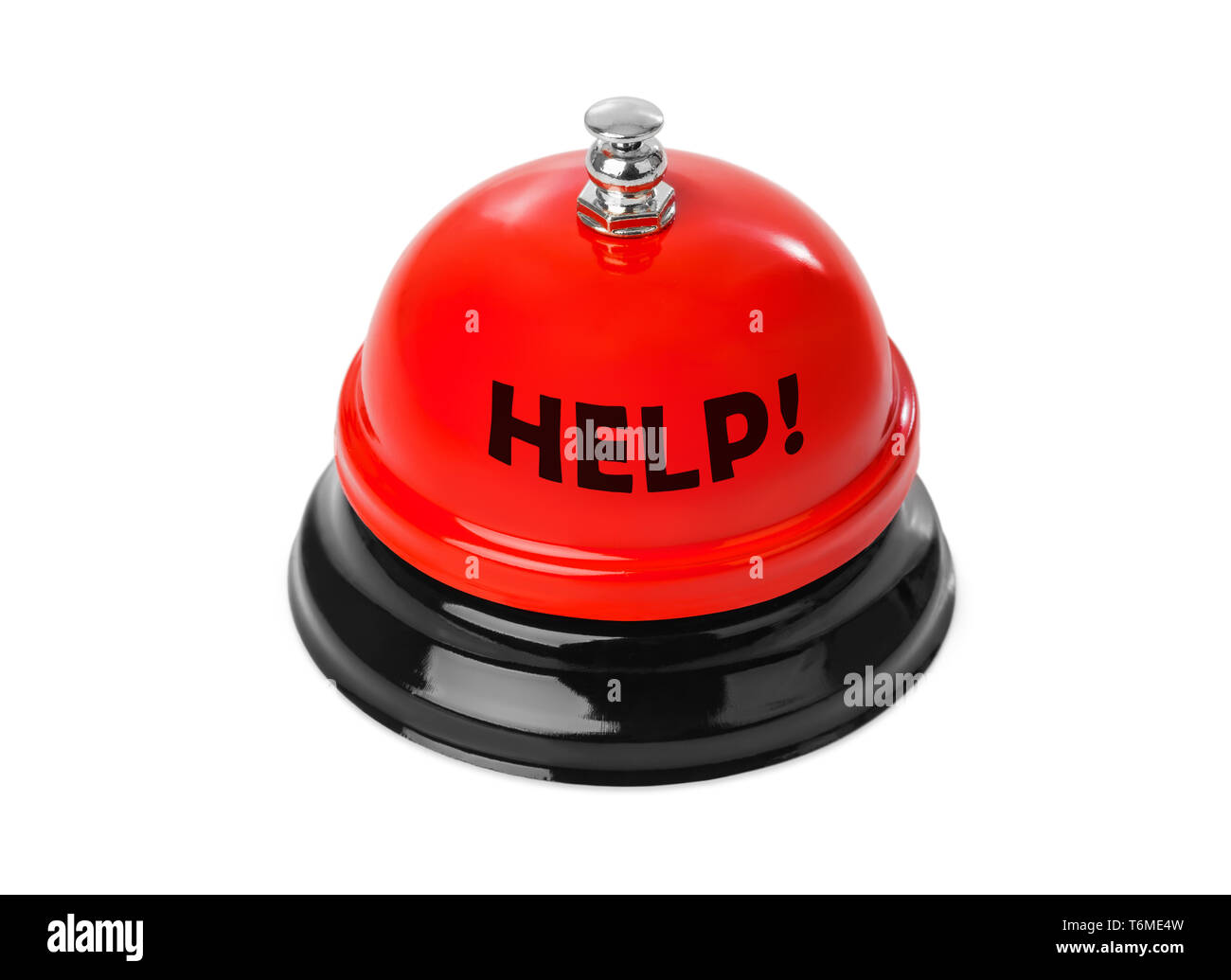 Service ring bell HELP Stock Photo - Alamy