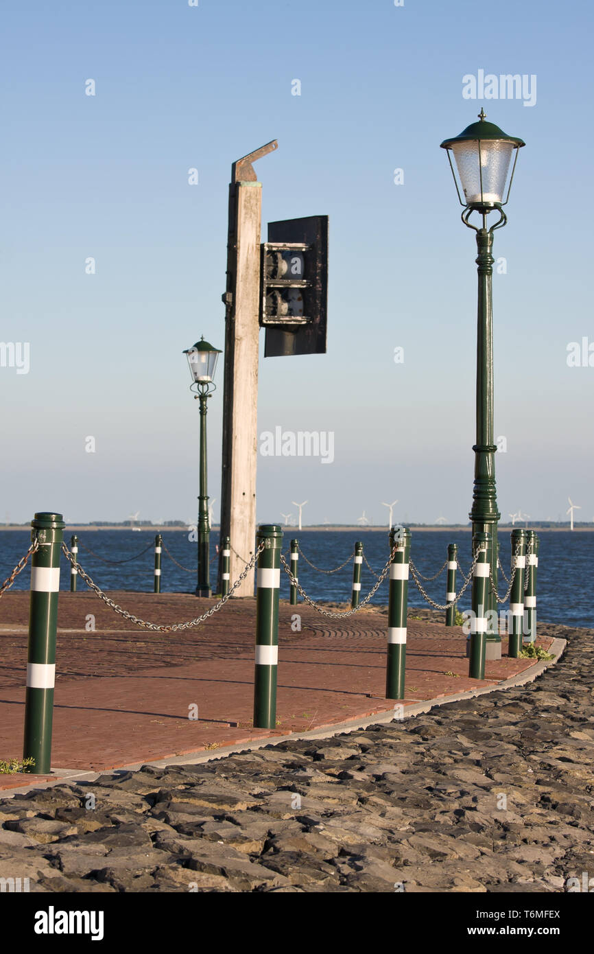Promenade of Urk, the Netherlands Stock Photo