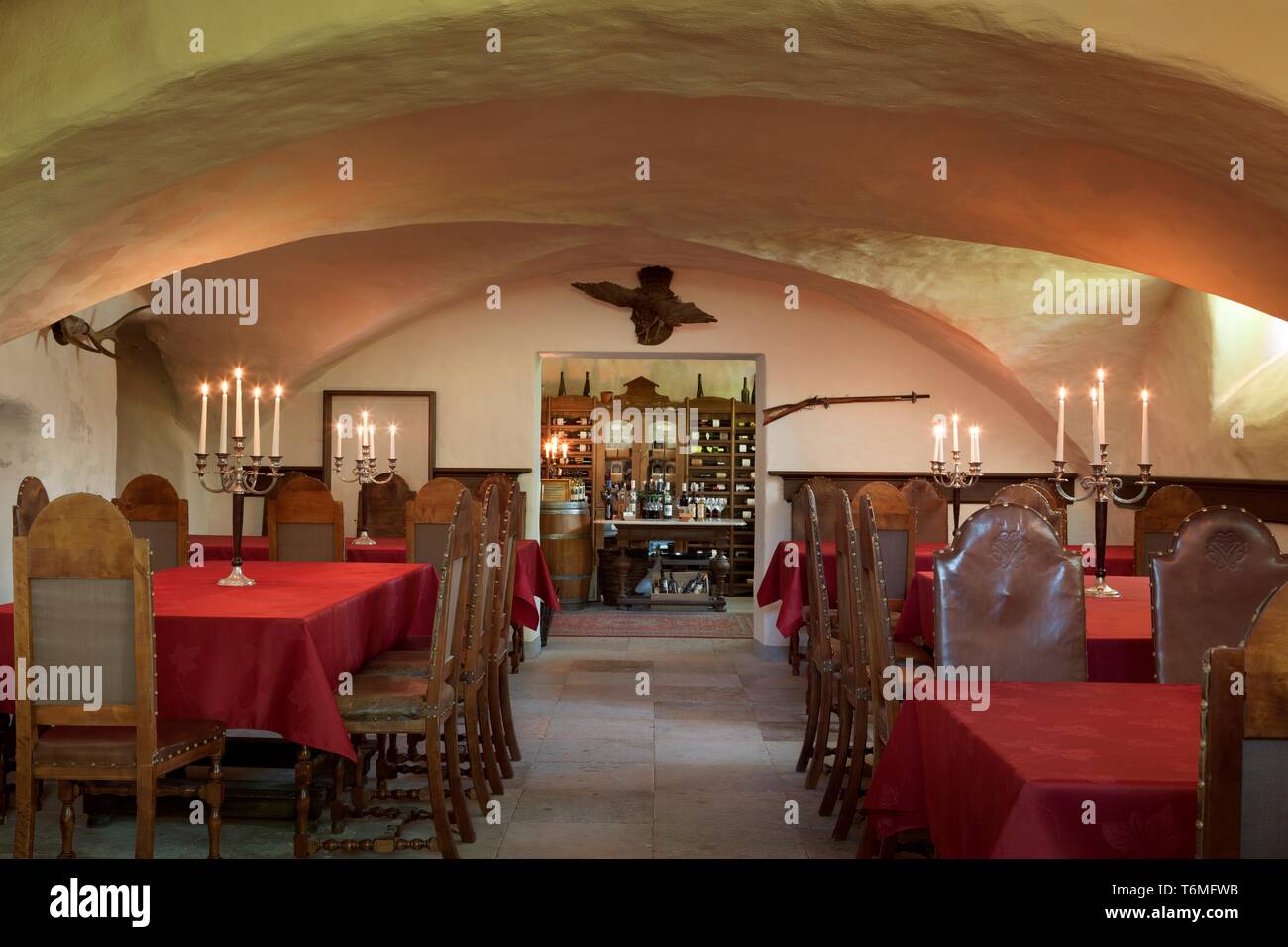 The Wine Cellar in Palmse Manor Stock Photo Alamy