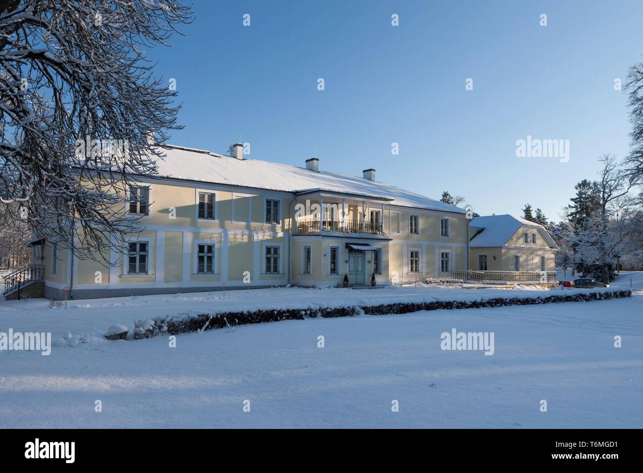 Padise manor in winter Stock Photo