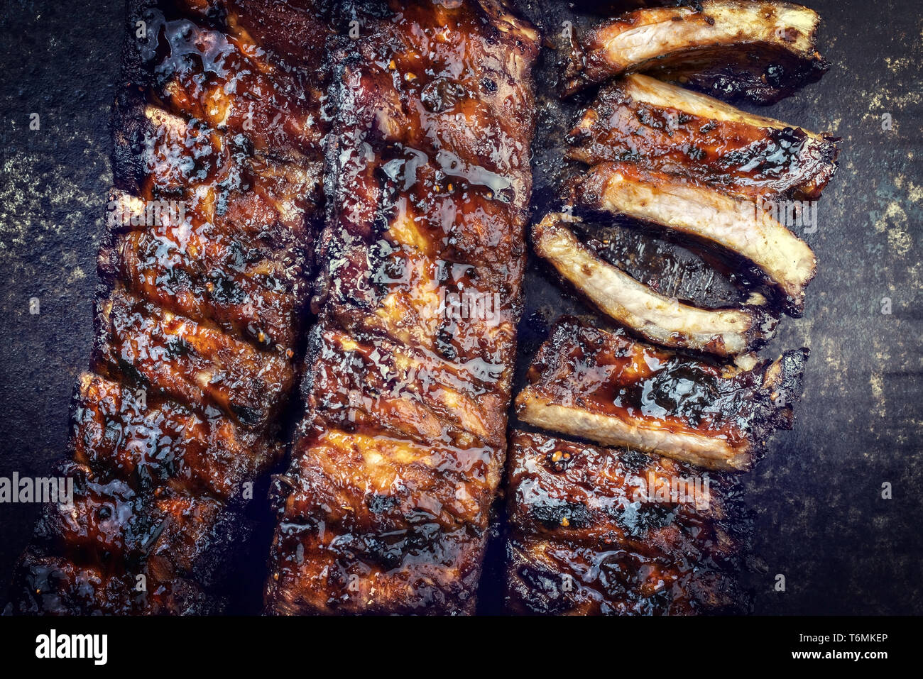Barbecue spare ribs st louis hi-res stock photography and images - Alamy