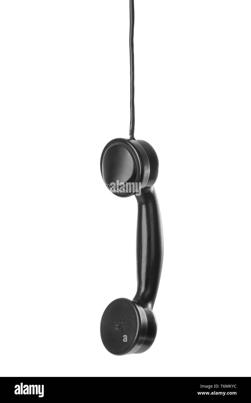 Vintage telephone receiver Stock Photo Alamy