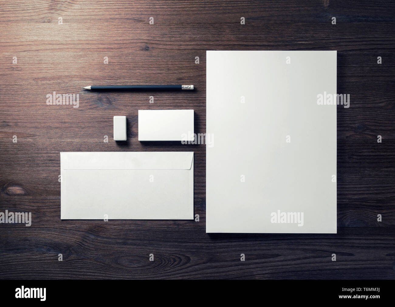 Blank stationery template Stock Photo - Alamy