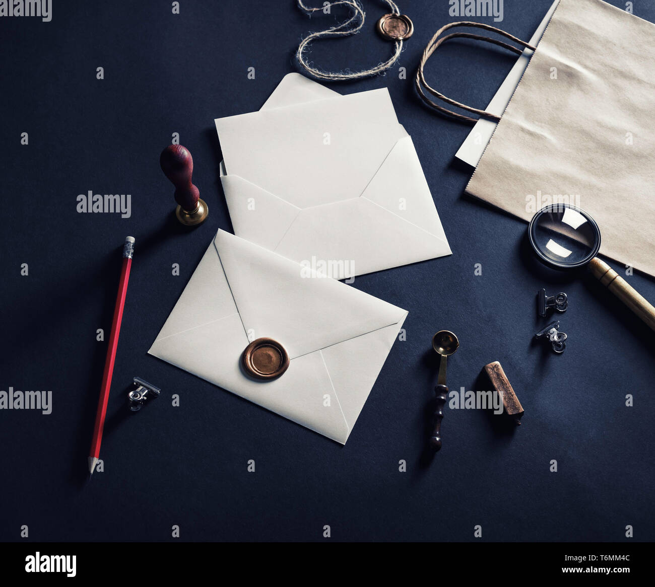 Envelopes, vintage stationery Stock Photo Alamy