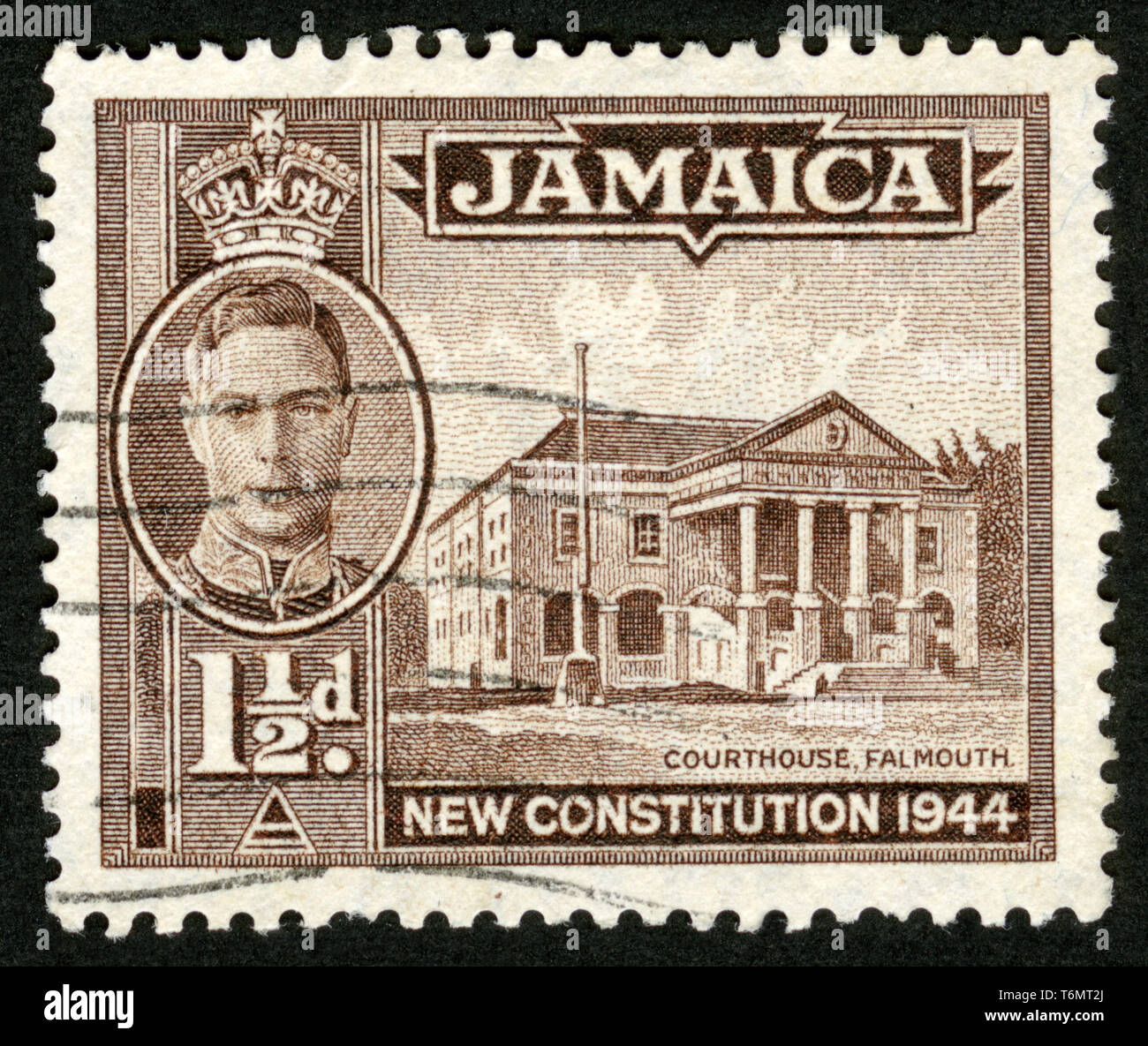 Stamp print in Jamaica Stock Photo Alamy