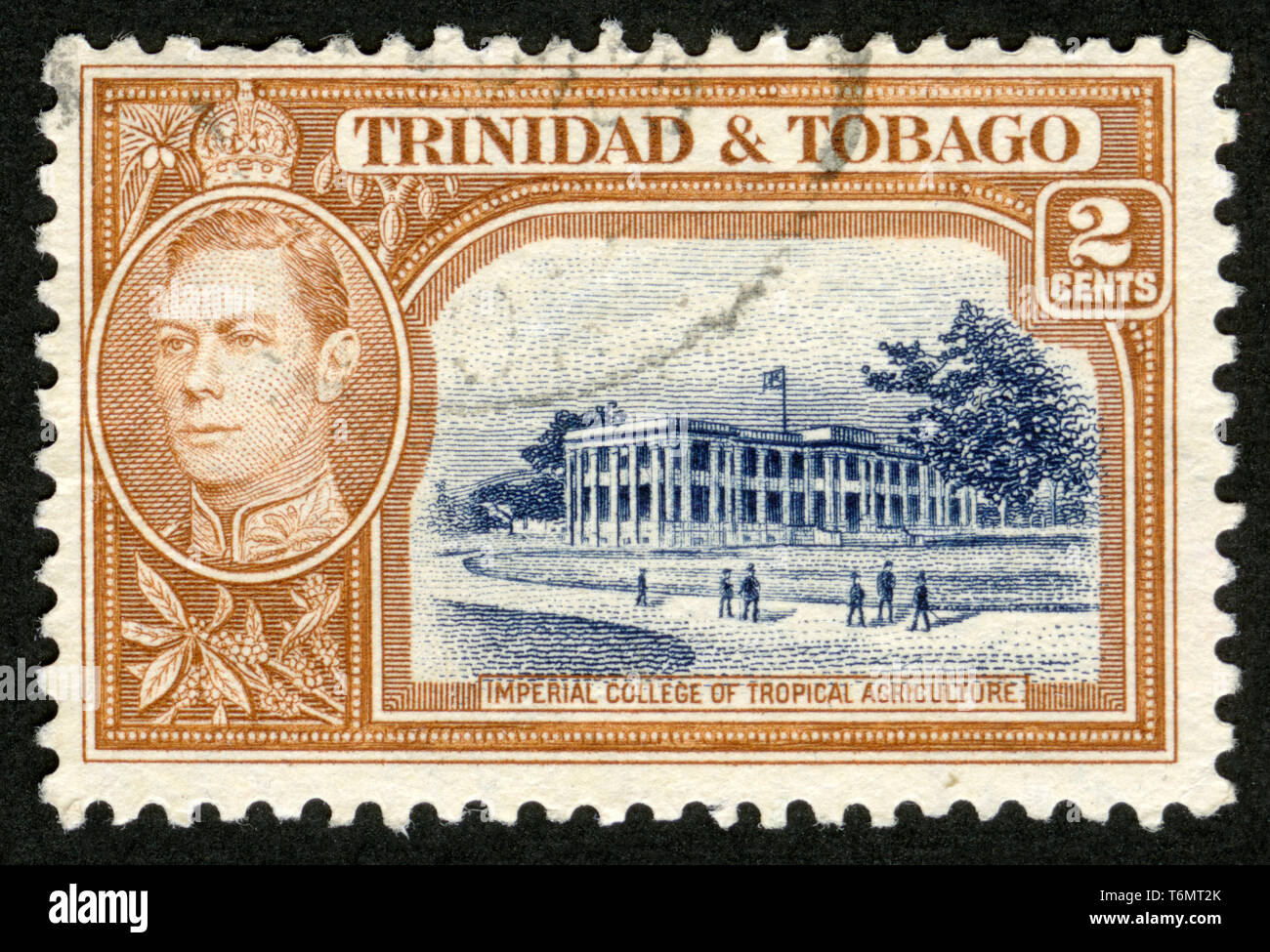 Stamp print in Trinidad & Tobago Stock Photo Alamy