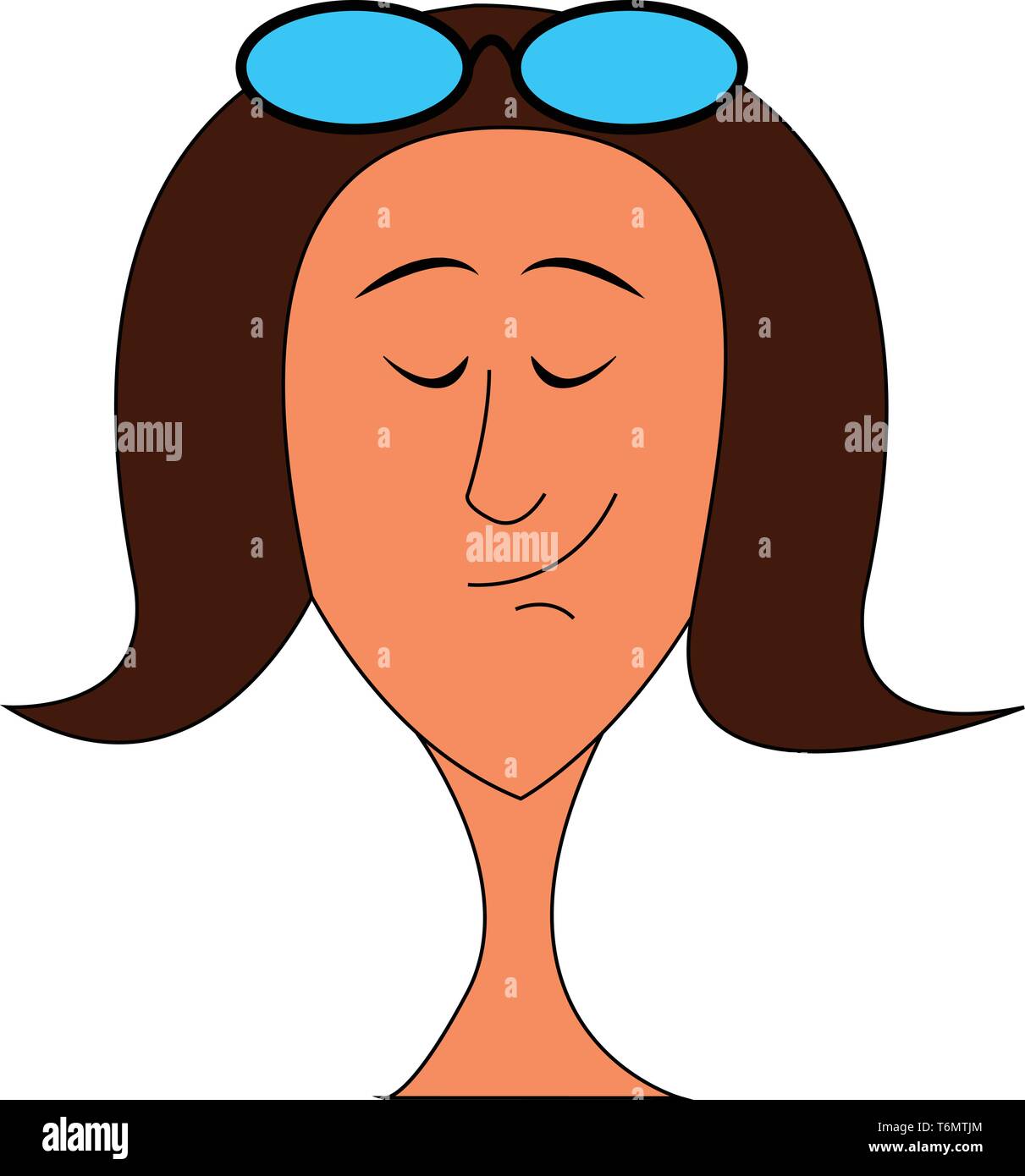 Glasses on head Stock Vector Images Alamy