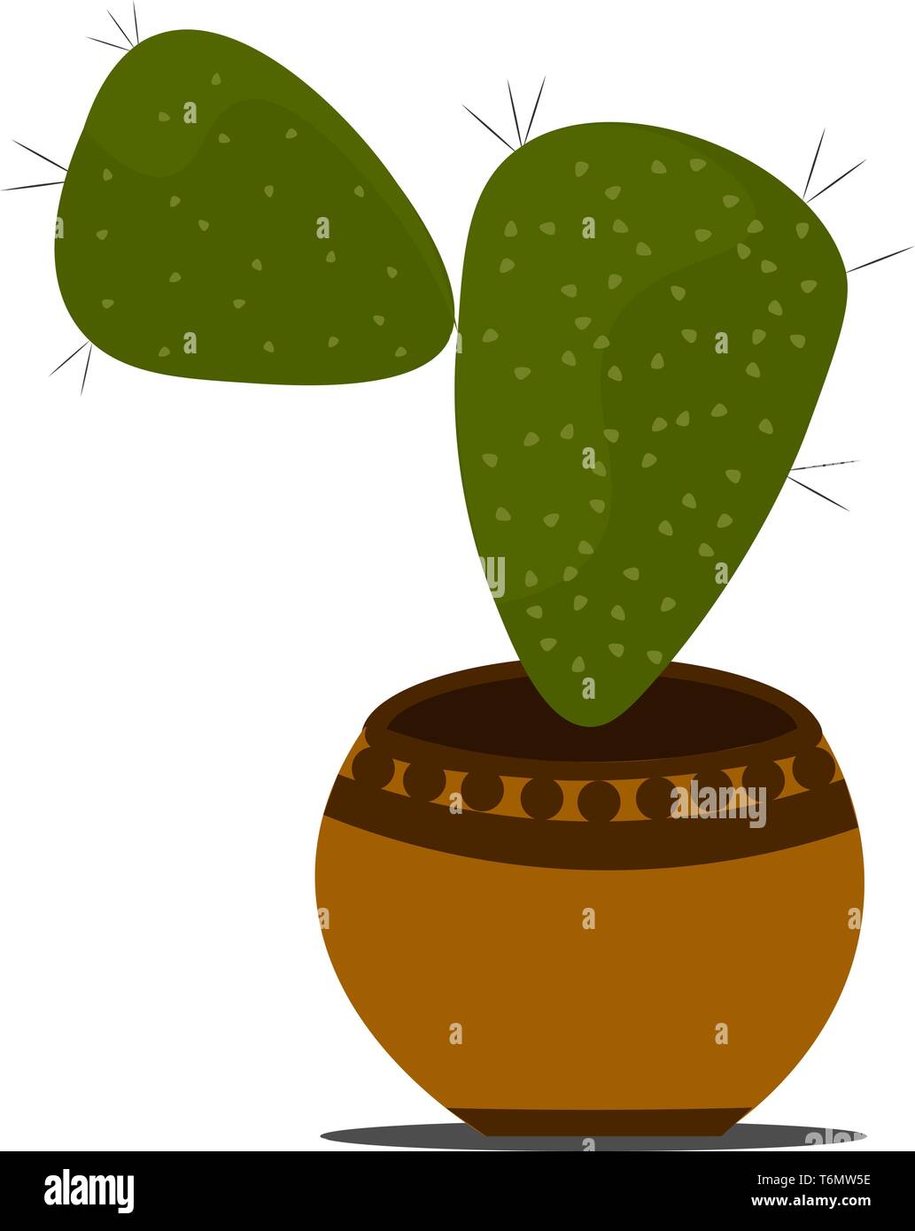 Cactus in the pot vector illustration Stock Vector Image & Art - Alamy