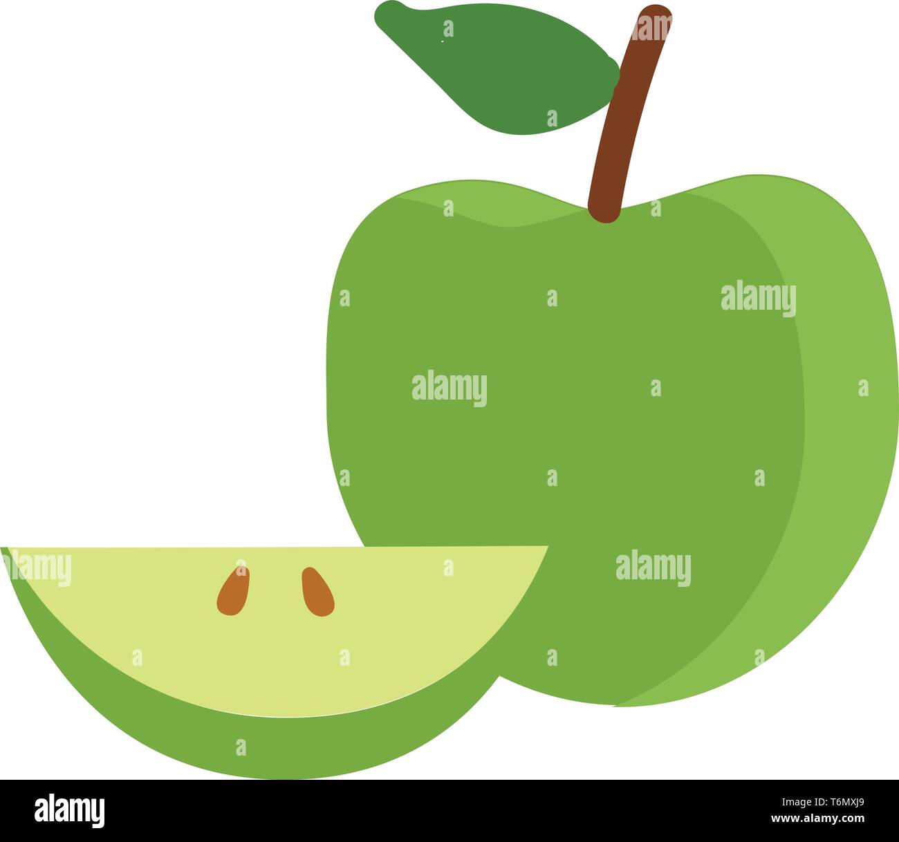 Granny Smith apple Stock Vector Image & Art Alamy
