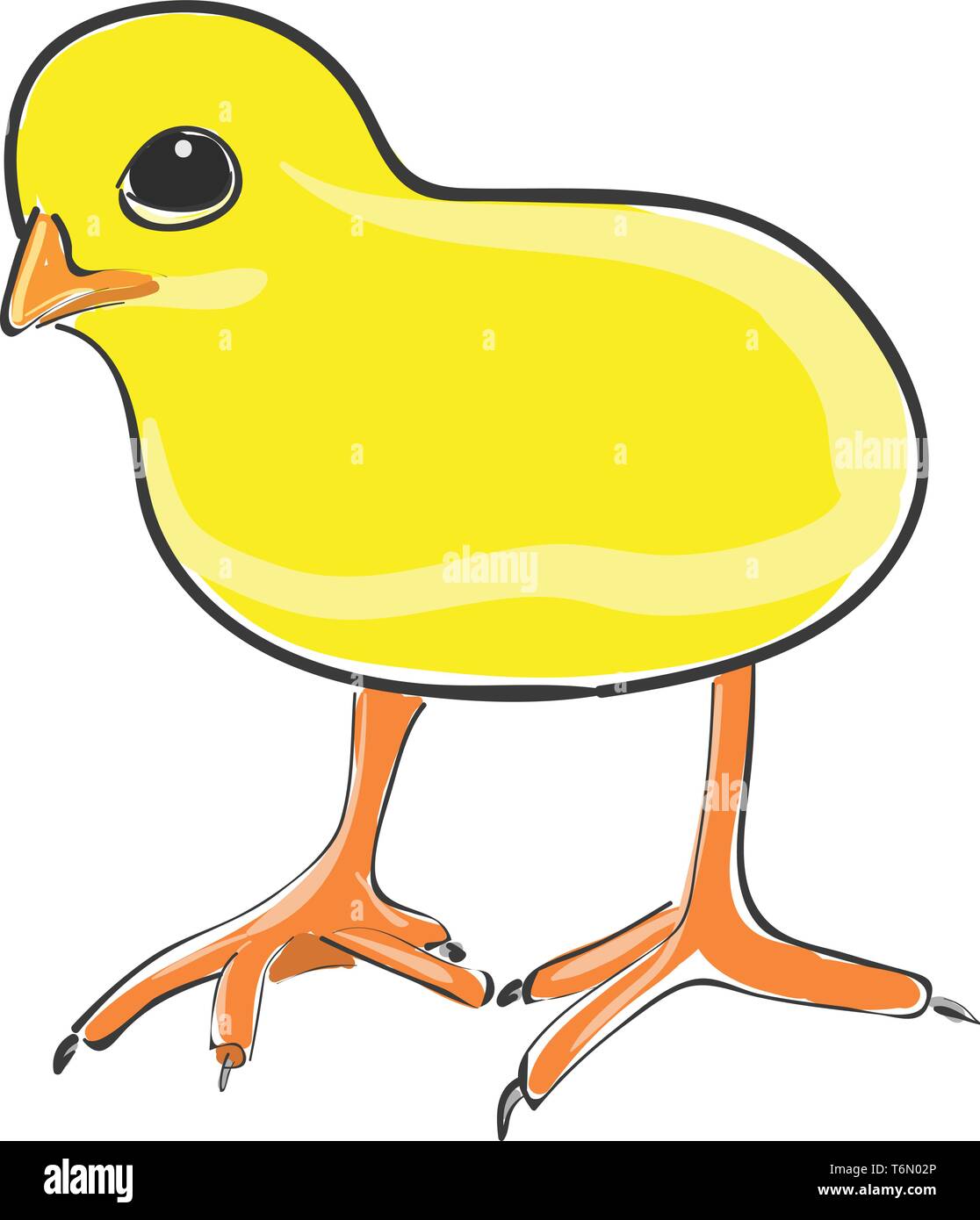 Cartoon funny chicken hen crowing, Art Print | Barewalls Posters & Prints |  bwc91103786