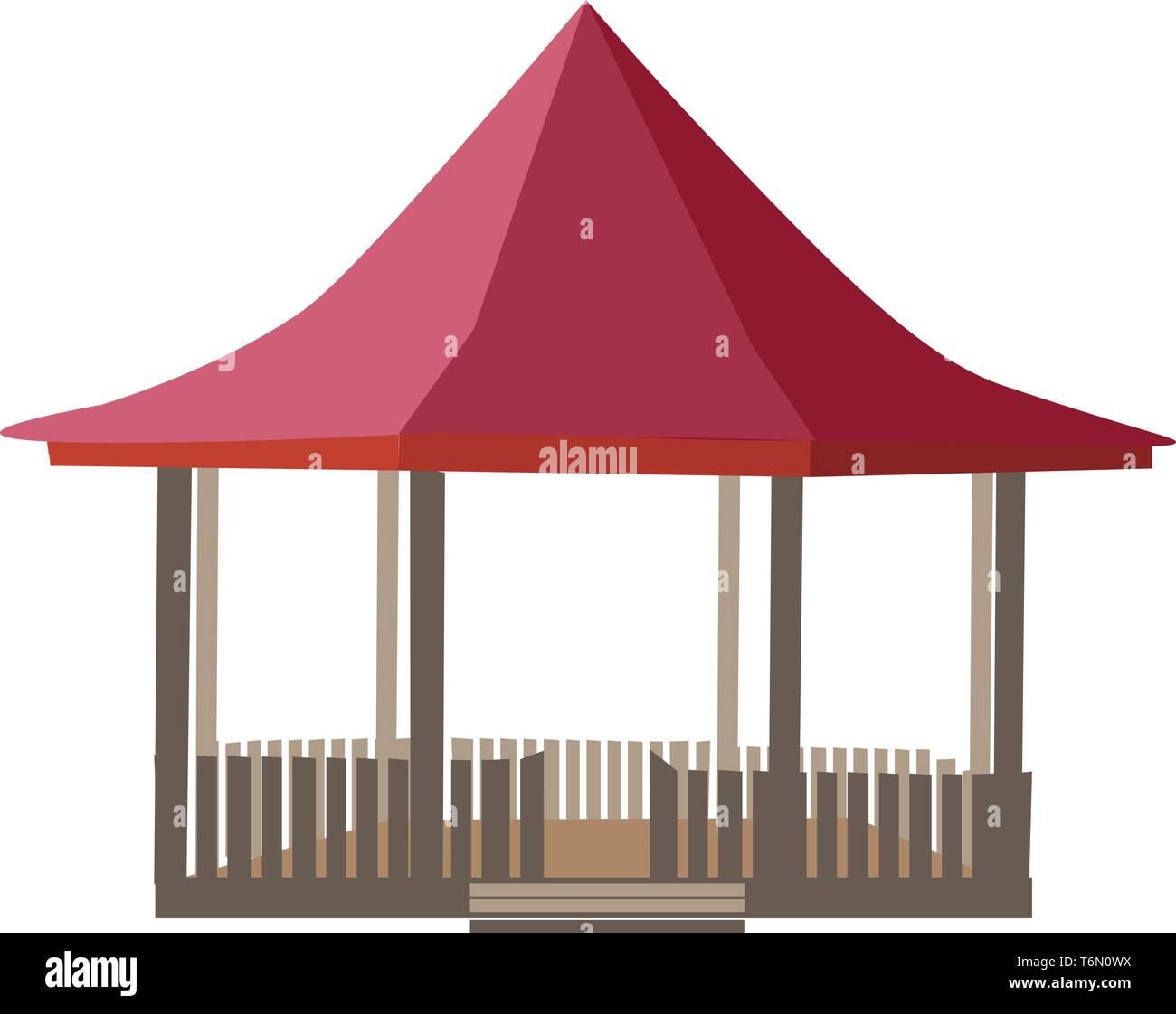 Park gazebo Stock Vector Images Alamy