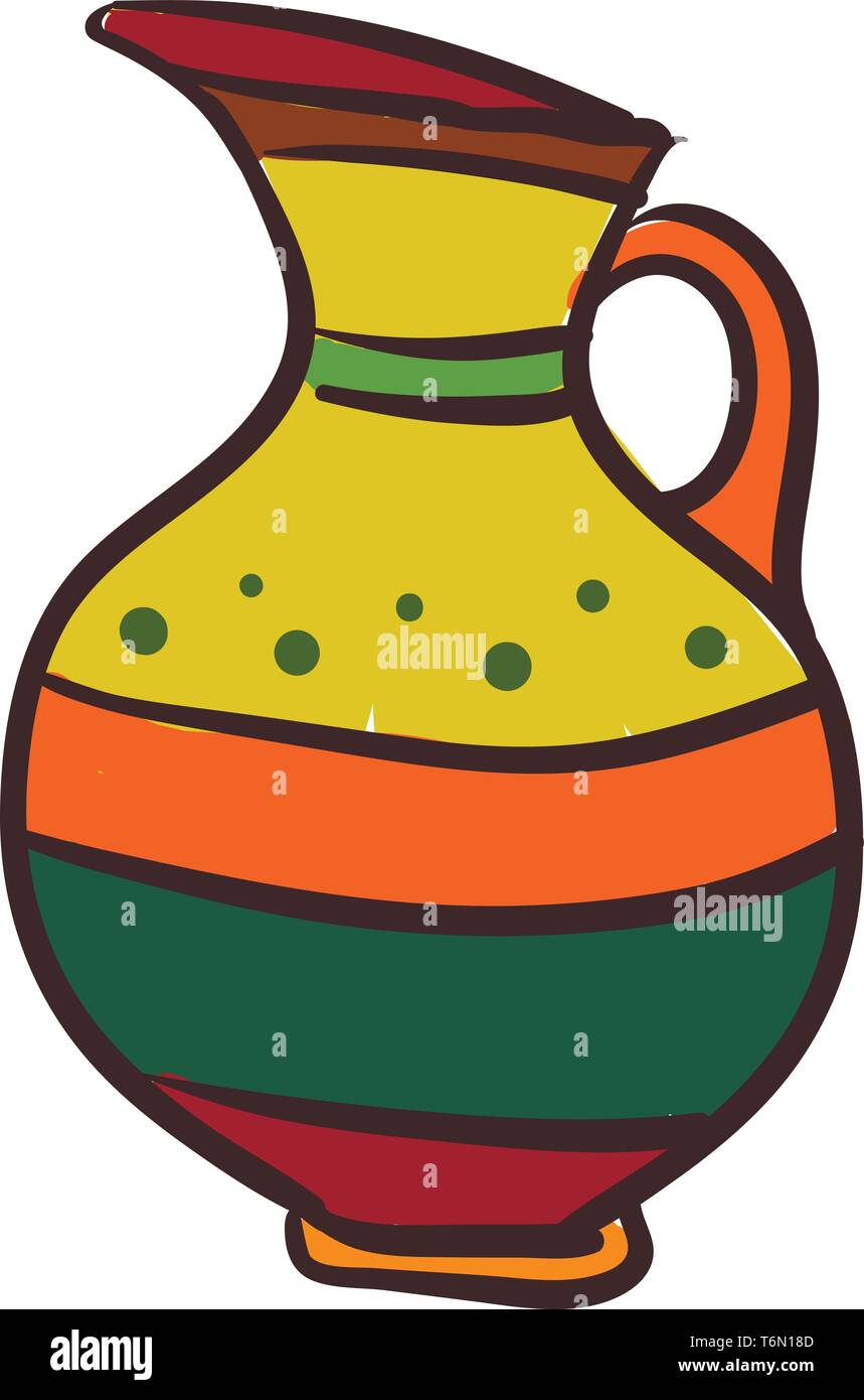Jug pouring painting Stock Vector Images Alamy