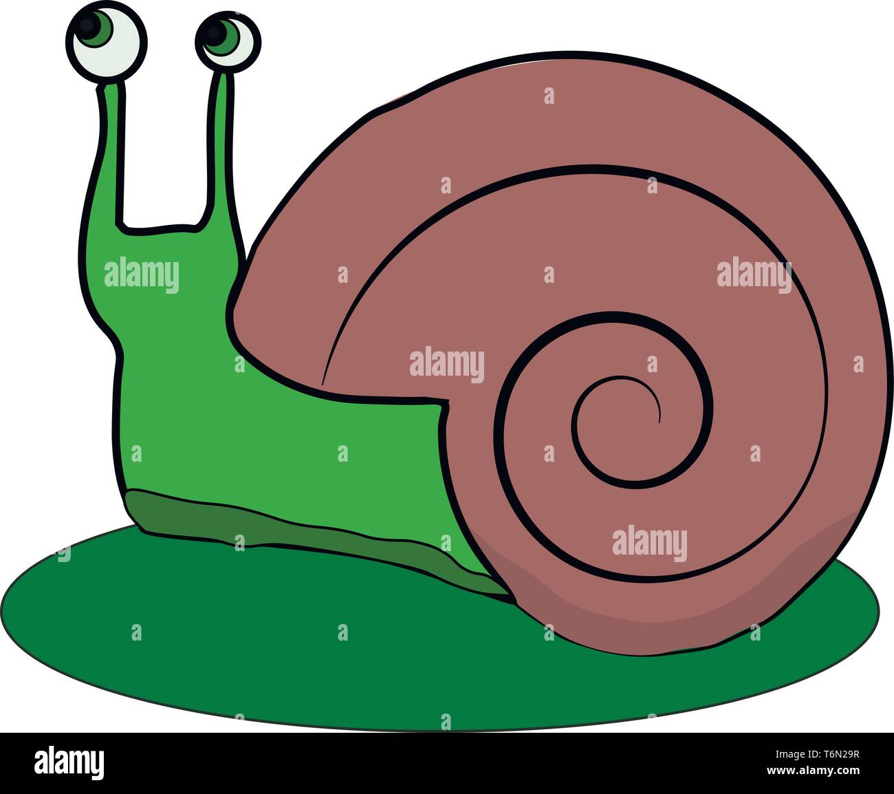 Cartoon snail hi-res stock photography and images - Alamy
