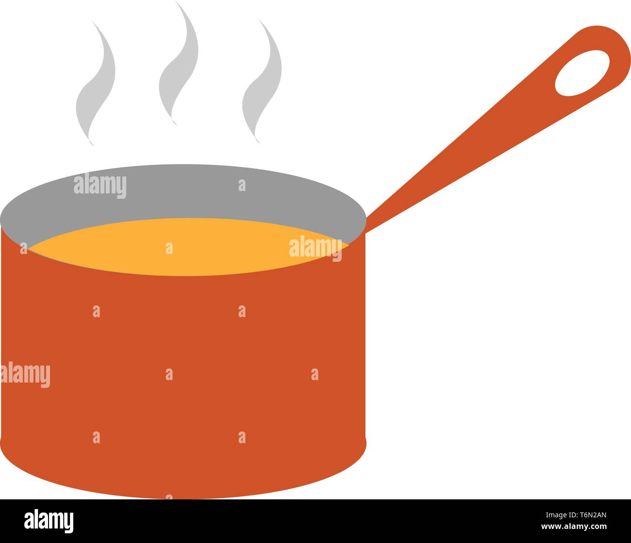 Download Clipart Of Steaming Yellow Colored Soup Made By Boiling Meat Fish Or Vegetables From A Giant Red Saucepan Provided With A Handle Is Ready To Be Tast Stock Vector Image Art PSD Mockup Templates