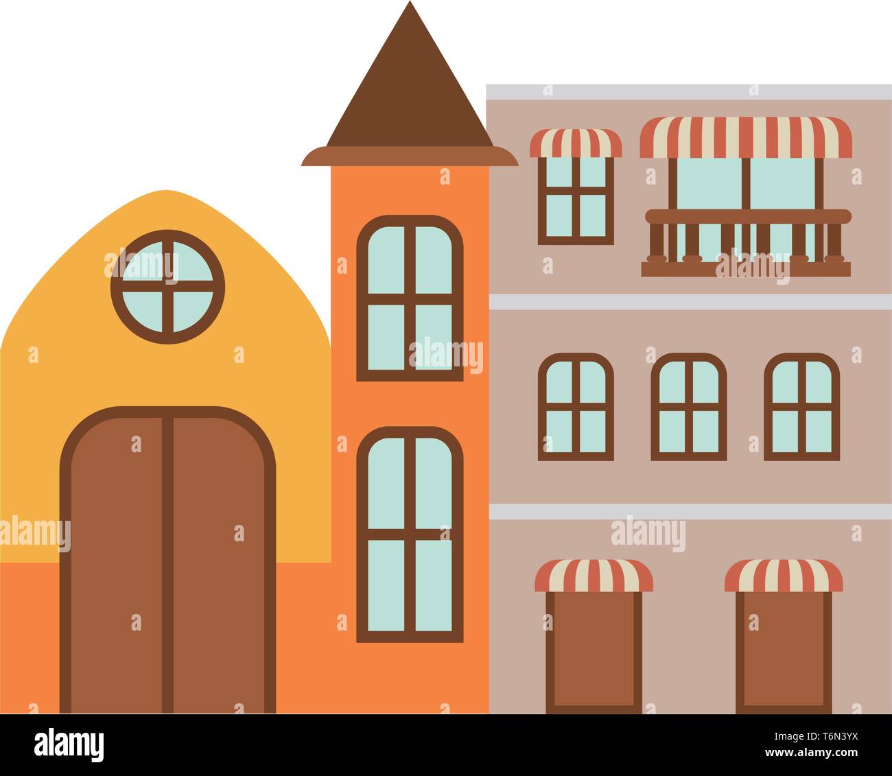 neighborhood houses isolated icon Stock Vector Image & Art - Alamy