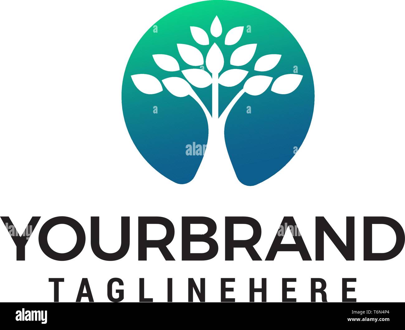 Tree Vector Logo design concept template vector Stock Vector Image ...