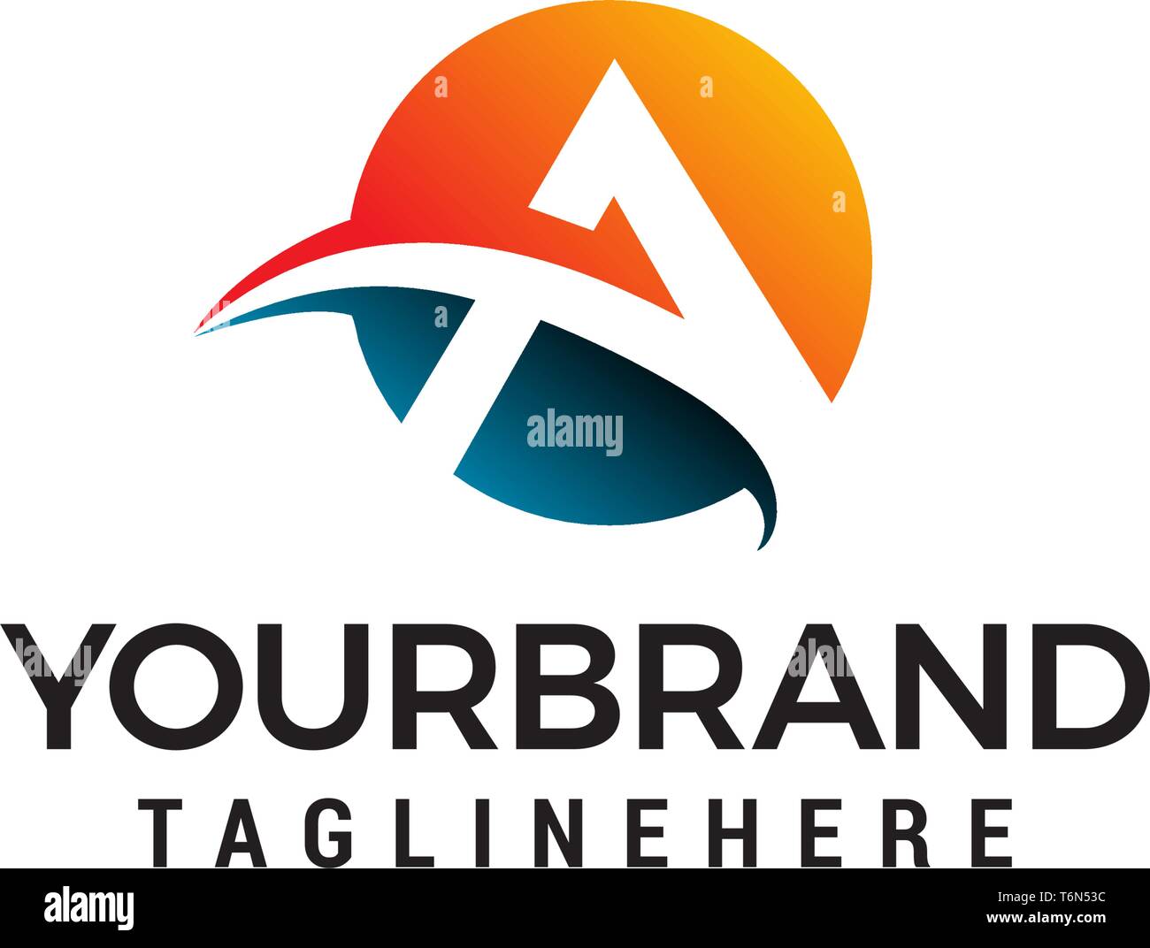 letter a logo Stock Vector
