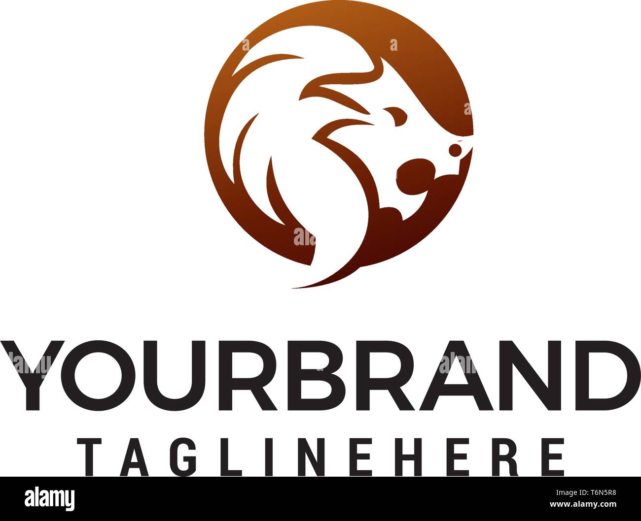 lion head logo design concept template vector Stock Vector Image & Art