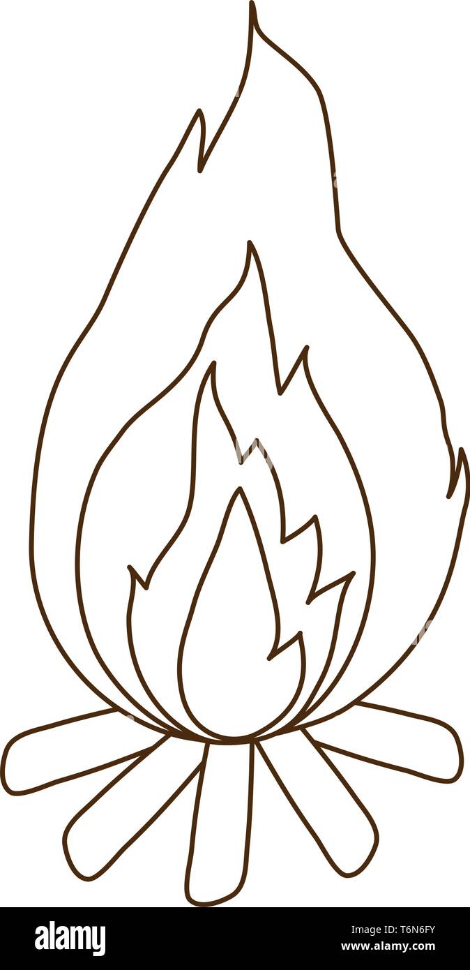 fire flame isolated icon Stock Vector Image & Art - Alamy