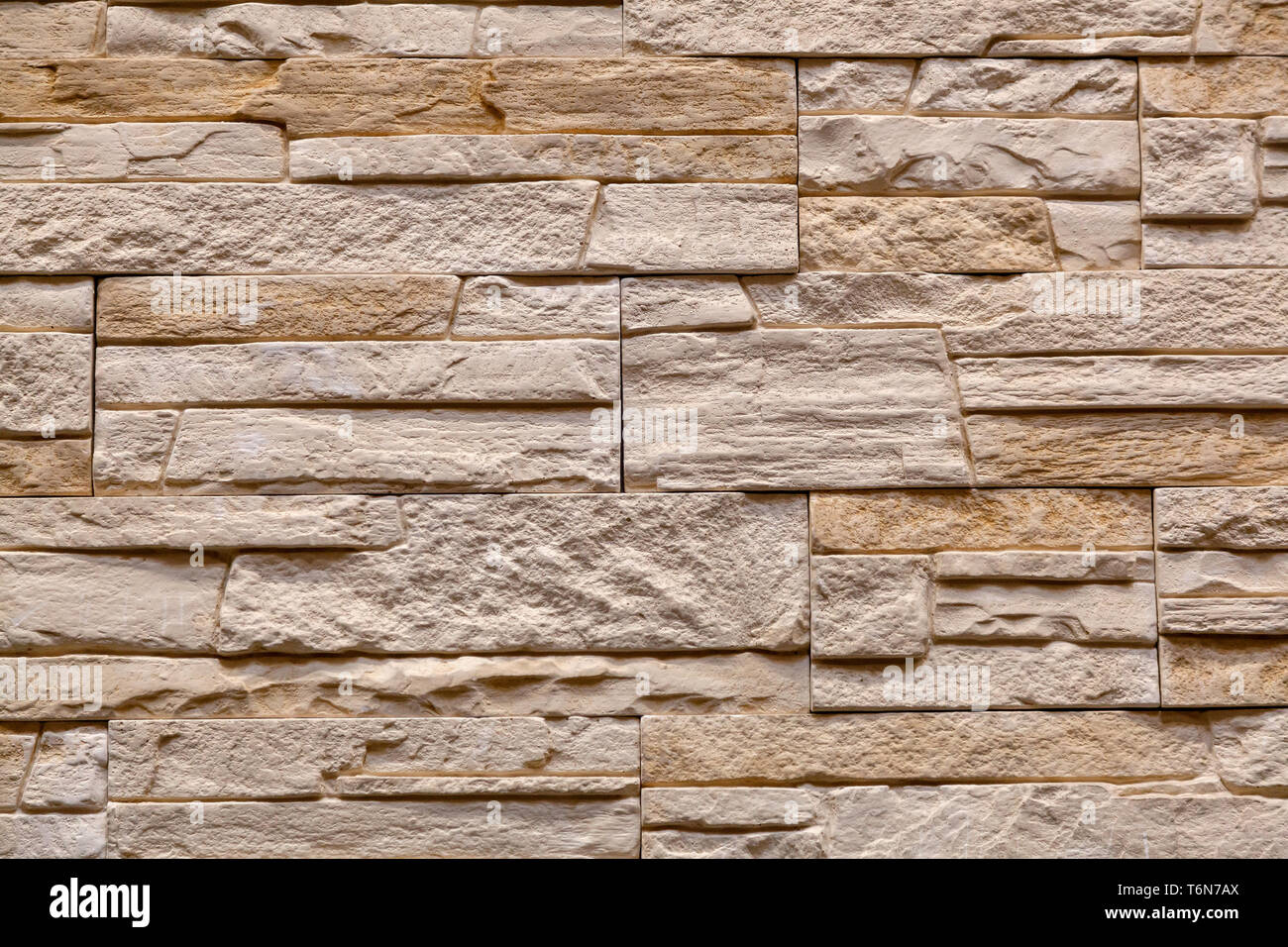 Background Of Brown Stone Wall Made With Blocks Pattern Of Slate Wall Texture And Background Stock Photo Alamy