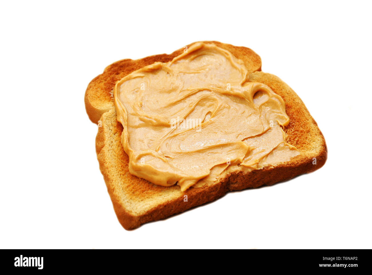 Peanut Butter Spread on Toast Stock Photo Alamy