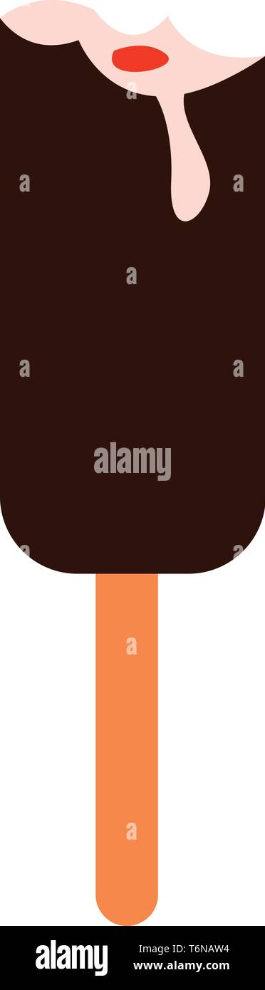 A Stick Ice Cream In Chocolate Flavor Which Is Half Eaten Vector Color Drawing Or Illustration Stock Vector Image Art Alamy A Stick Ice Cream In Chocolate Flavor Which Is Half Eaten Vector Color Drawing Or Illustration Stock Vector Image Art Alamy