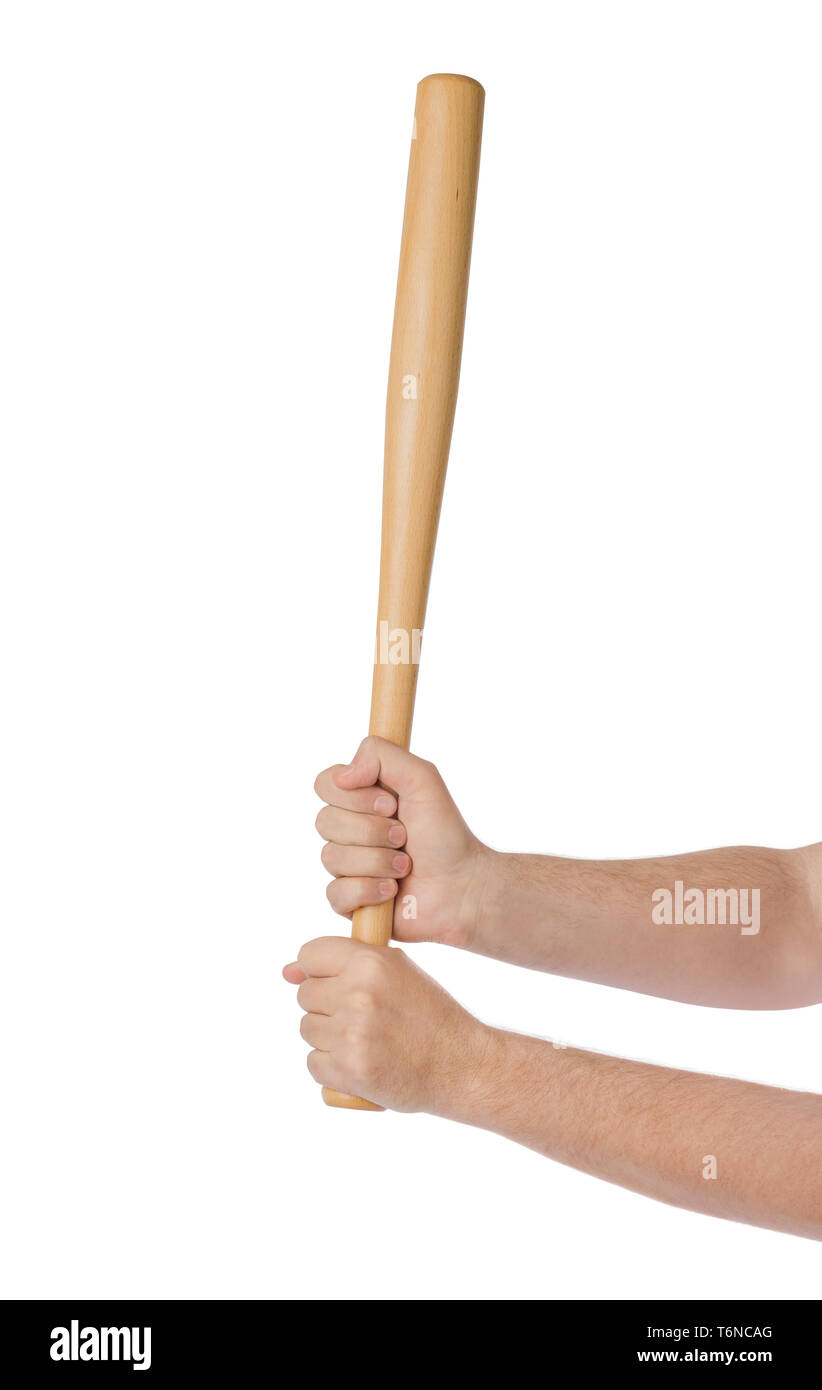 Hands with baseball bat Stock Photo Alamy