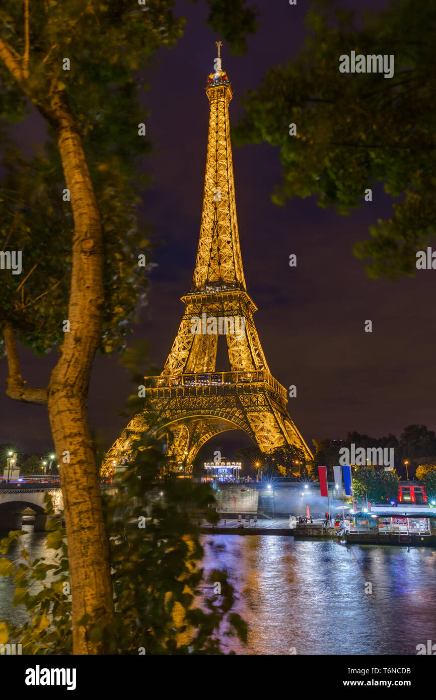 Eiffel tower in Paris France Stock Photo