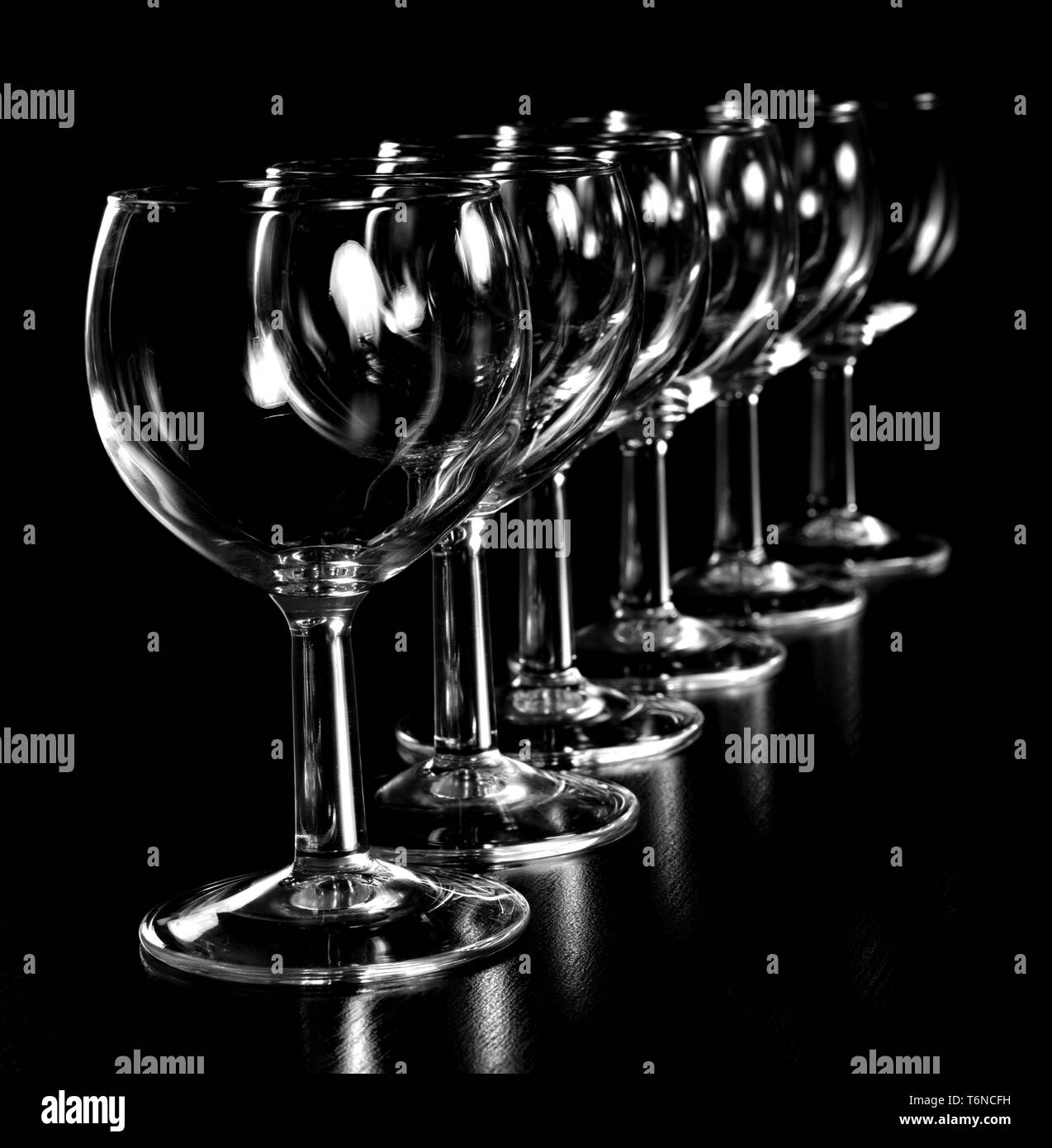 Wine Glasses Silhouette Stock Photo Alamy