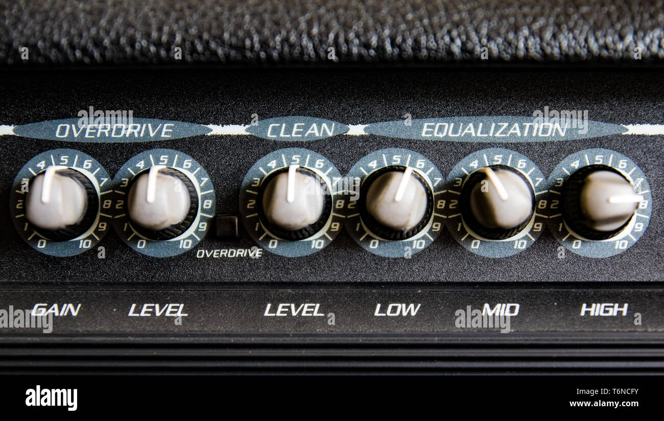 Bass Guitar Amplifier Stock Photo Alamy