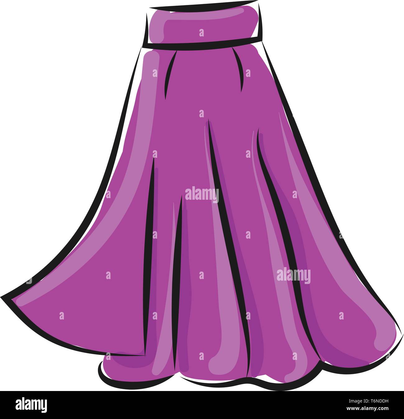 Form fitting skirt Stock Vector Images - Alamy