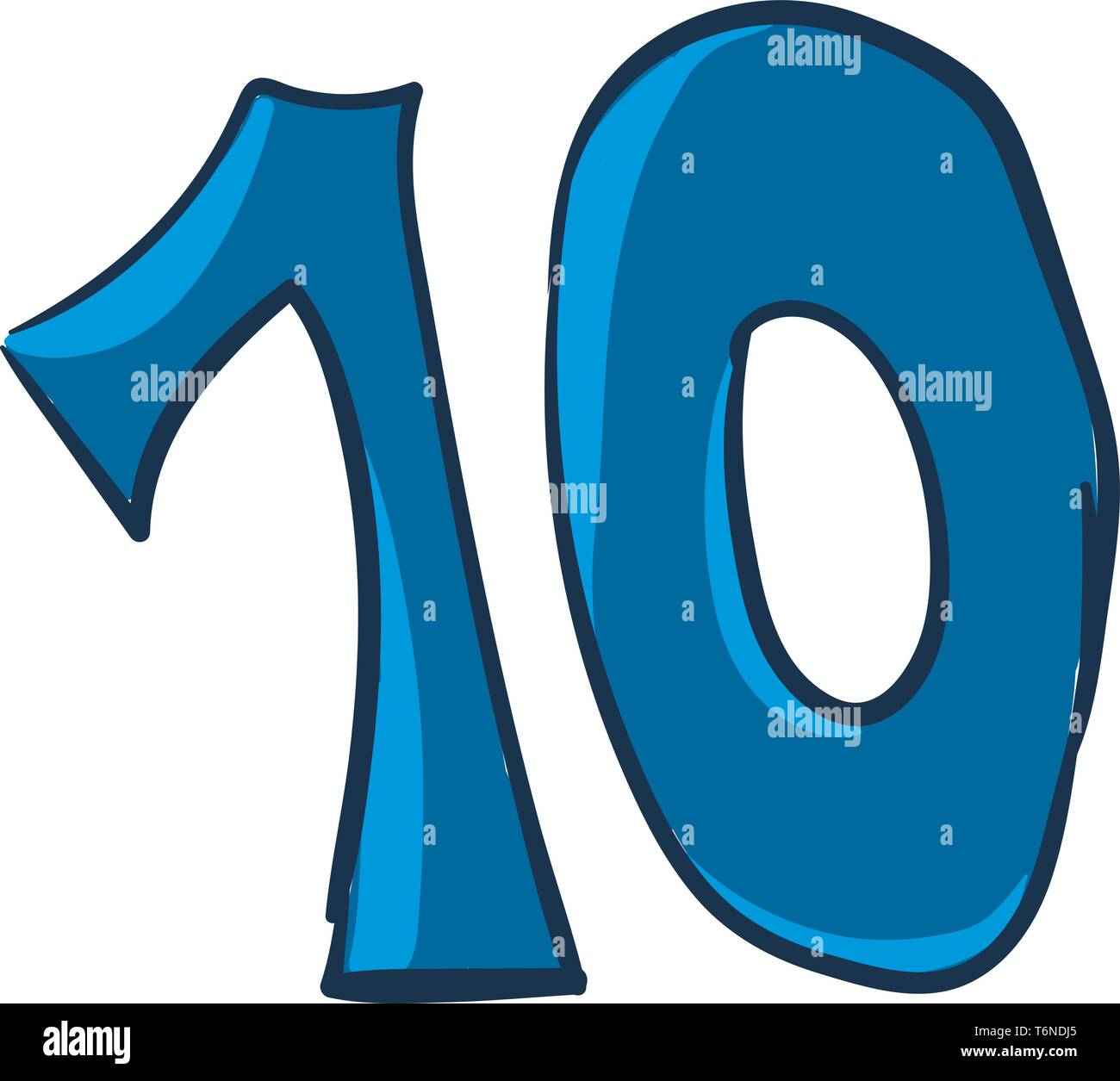 Number 10 Or Ten Vector Or Color Illustration Stock Vector | Images and