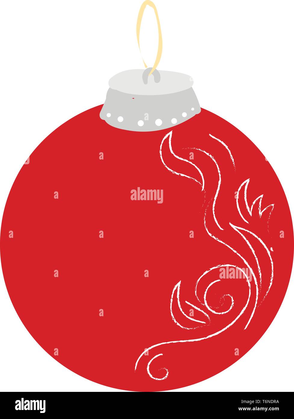 Colorful Hanging Red Bell Used For Decorating The Christmas