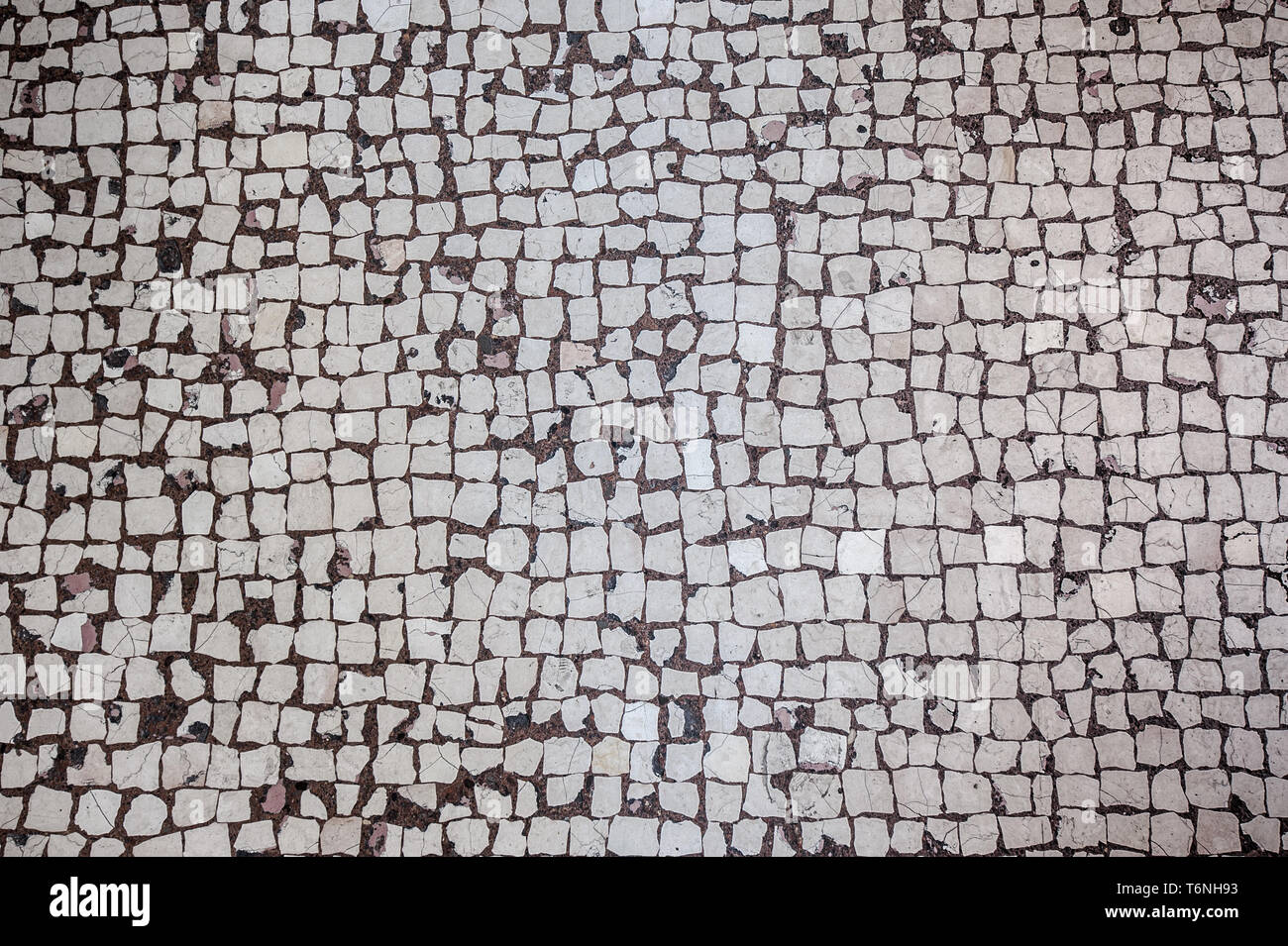 Abstract background of old cobblestone pavement Stock Photo - Alamy