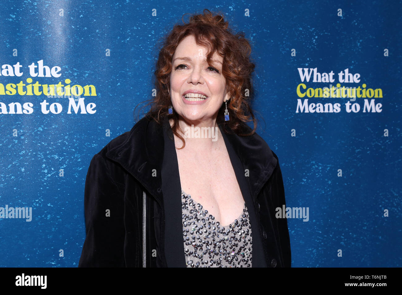 Opening night for What The Constitution Means To Me at the Helen Hayes Theatre - Arrivals.  Featuring: Deirdre O'Connell Where: New York, New York, United States When: 31 Mar 2019 Credit: Joseph Marzullo/WENN.com Stock Photo