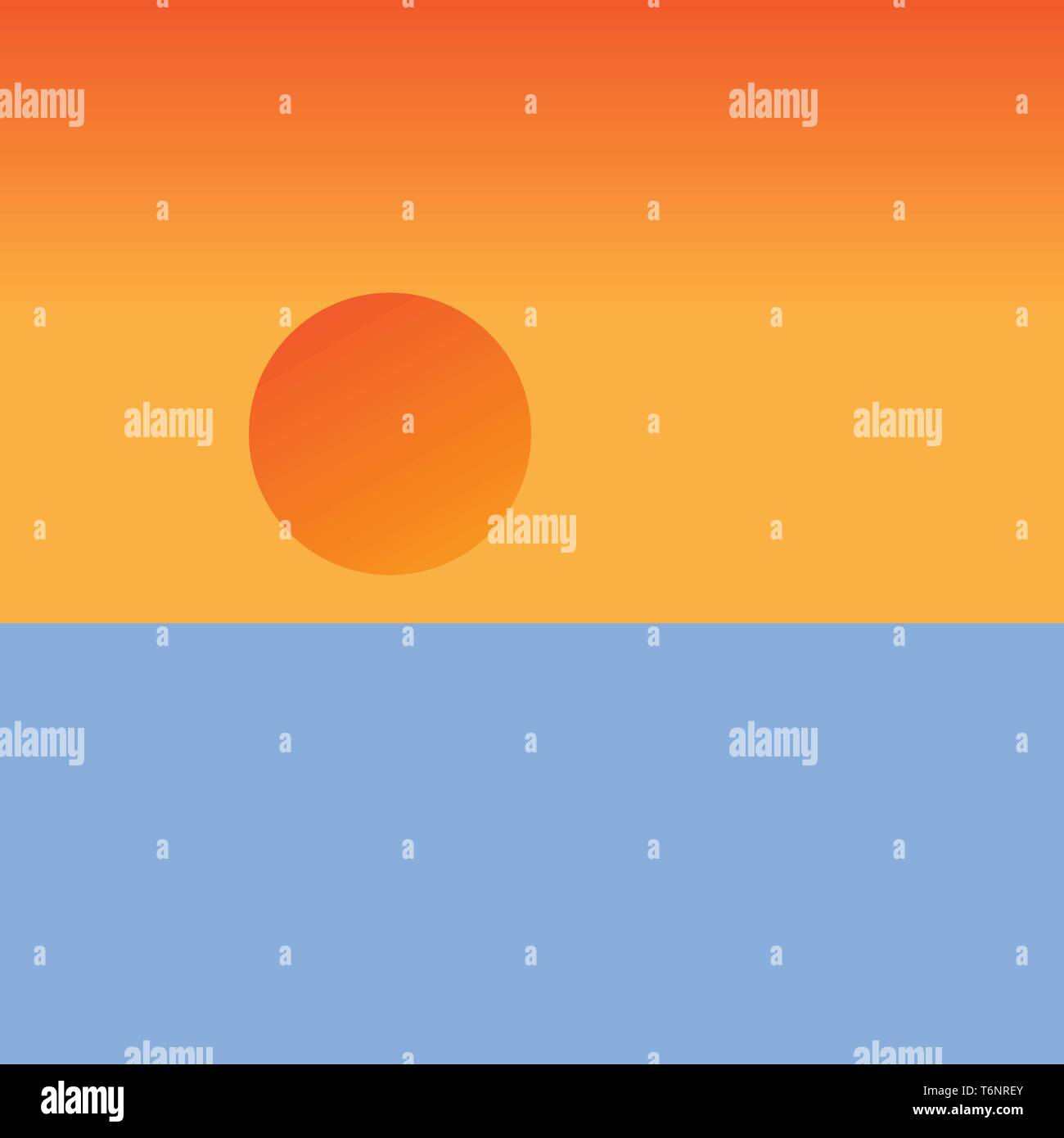 Beautiful sky background orange Stock Vector