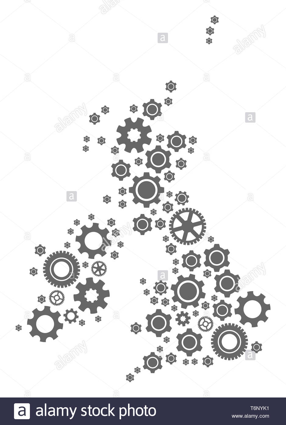 Great Britain Map Black and White Stock Photos & Images - Alamy