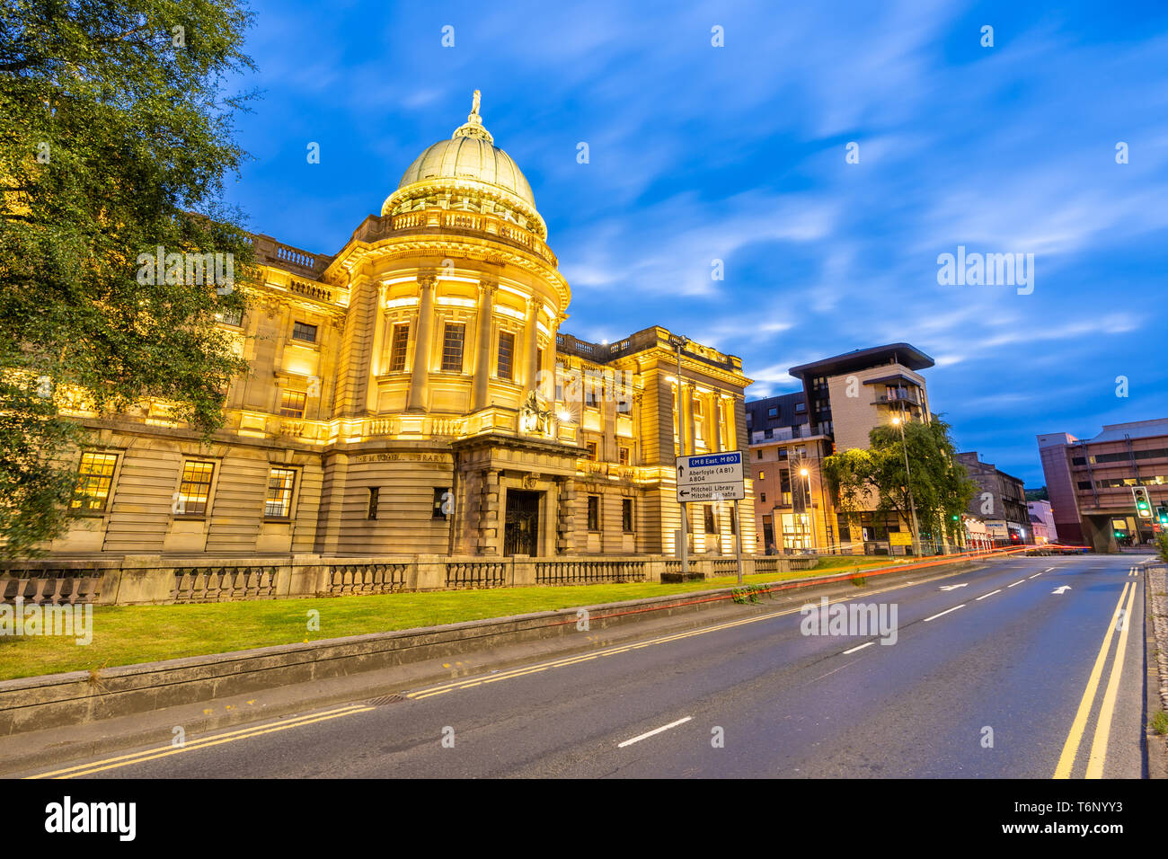 Glasgow Mitchell Library Scotland Stock Photo Alamy